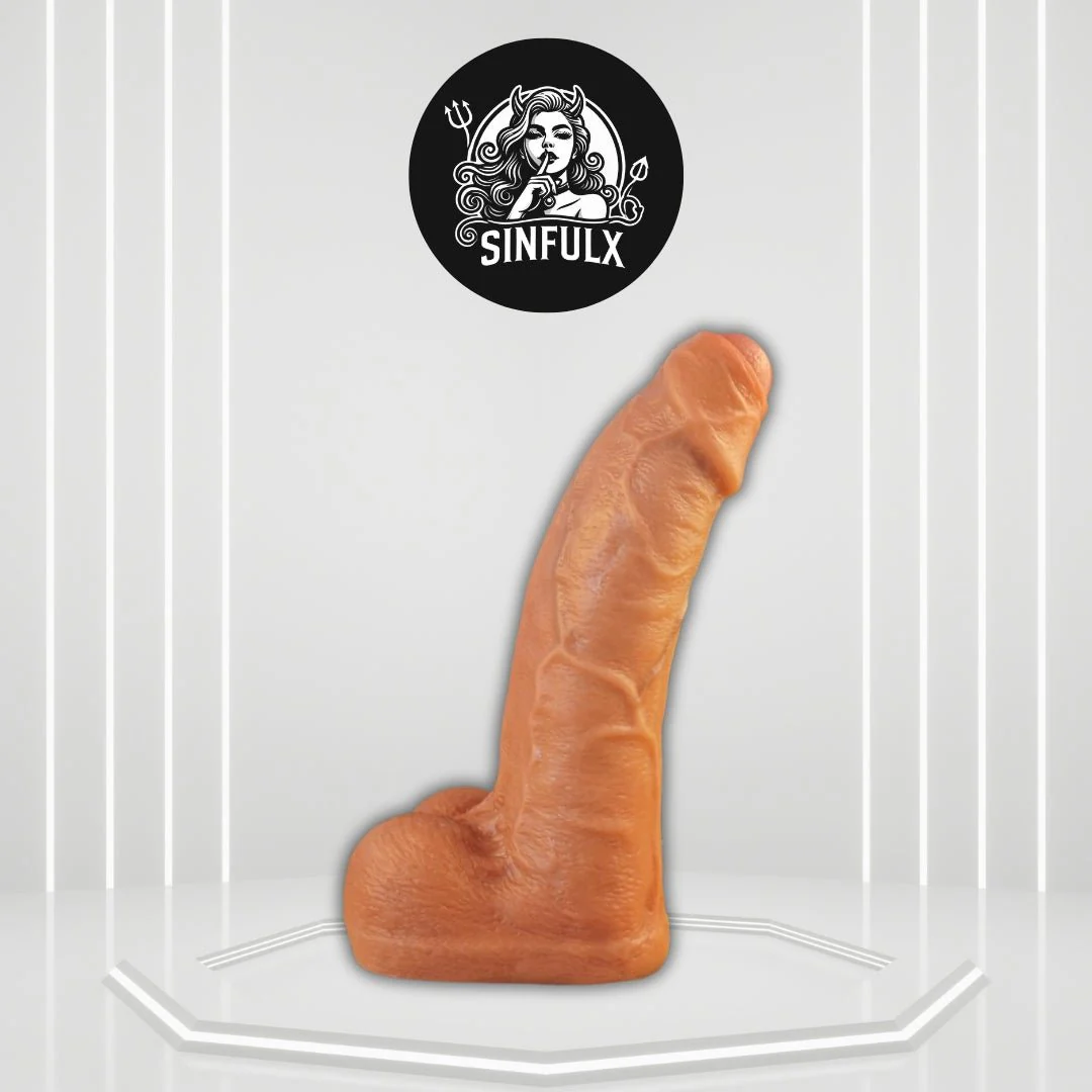 UncutTitan 10” Foreskin Realistic Silicone Dildo with Suction Cup