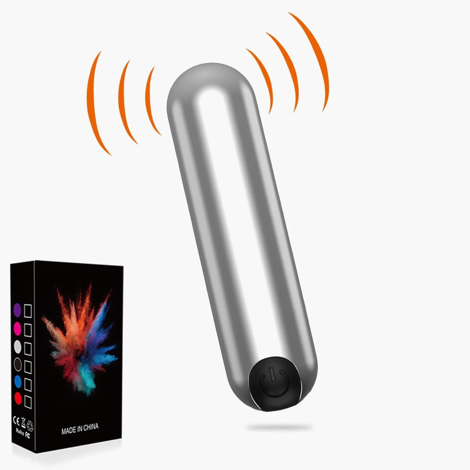 SilverPulse Mini Bullet Vibrator 10 Modes Quiet Waterproof