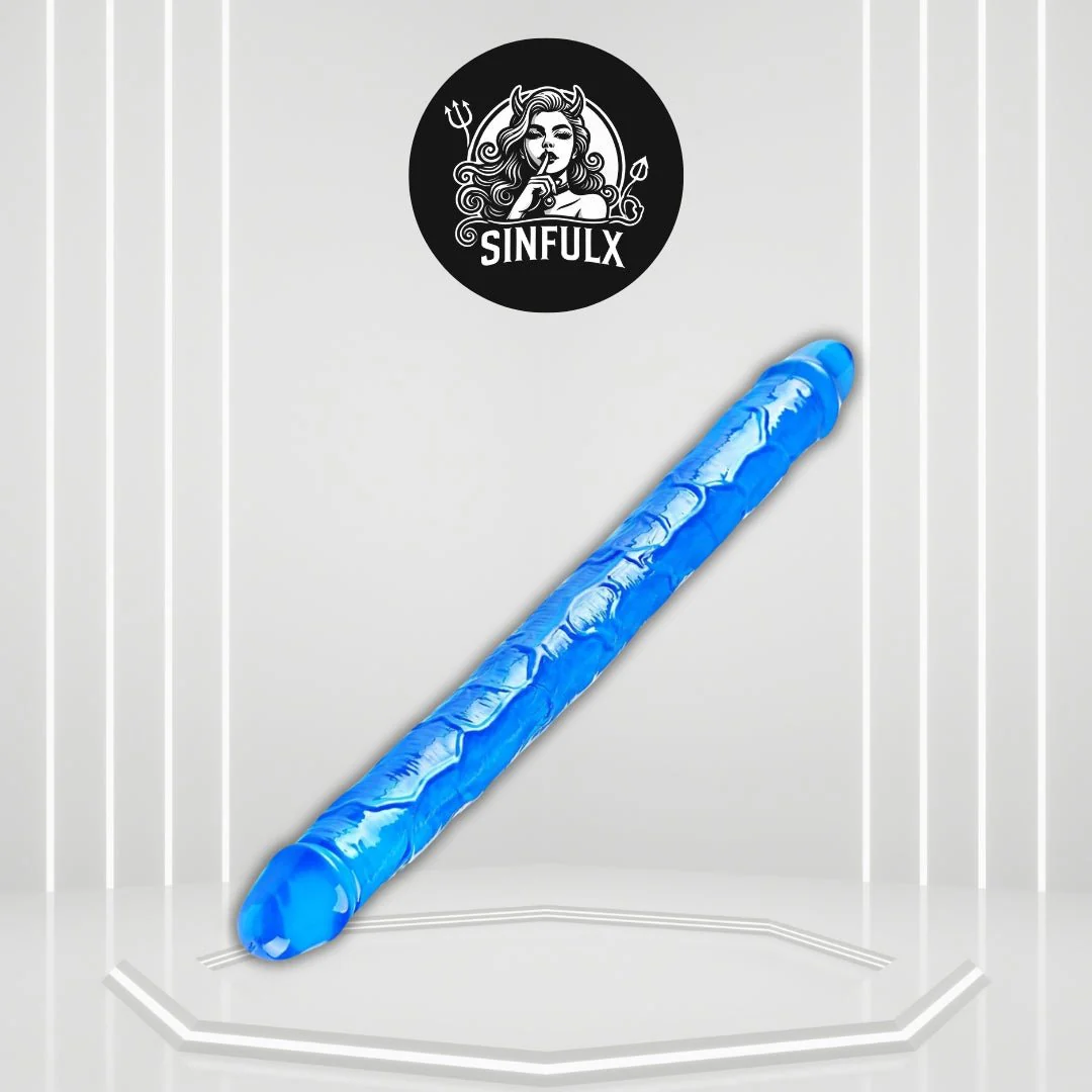 BlueEase 11.8” Slim Double-Ended Dildo Beginner Toy