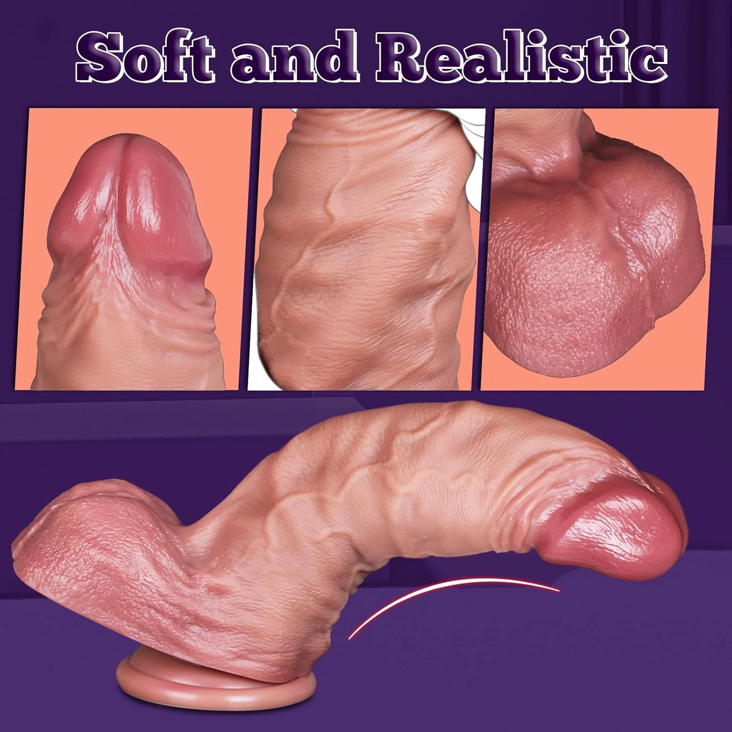 HulkingPress 12” XXXL Giant Dildo 3.4” Thick Suction Cup - Image 7