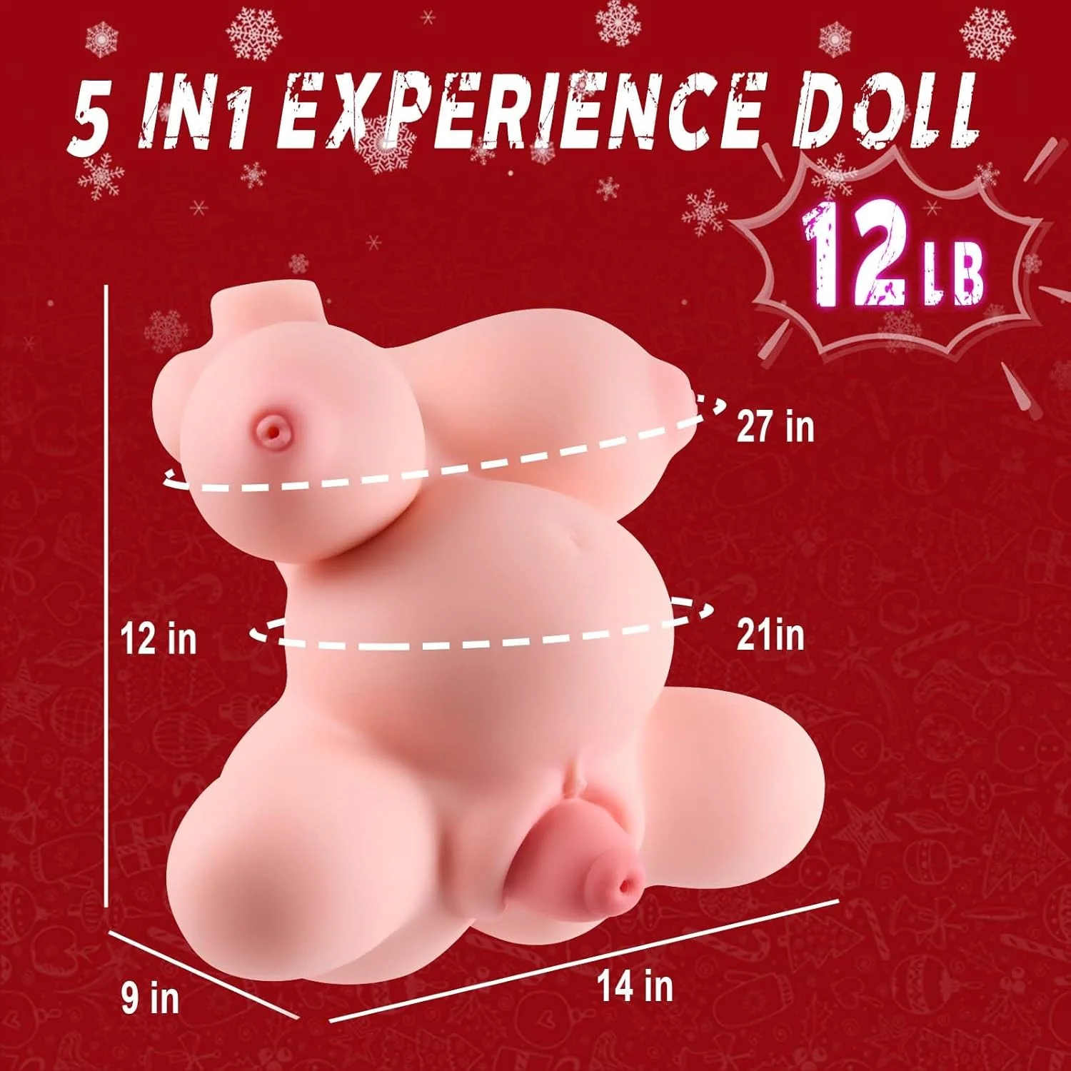 LunaCore 4-Hole TPE Prolapse Torso Stroker Doll - Image 7