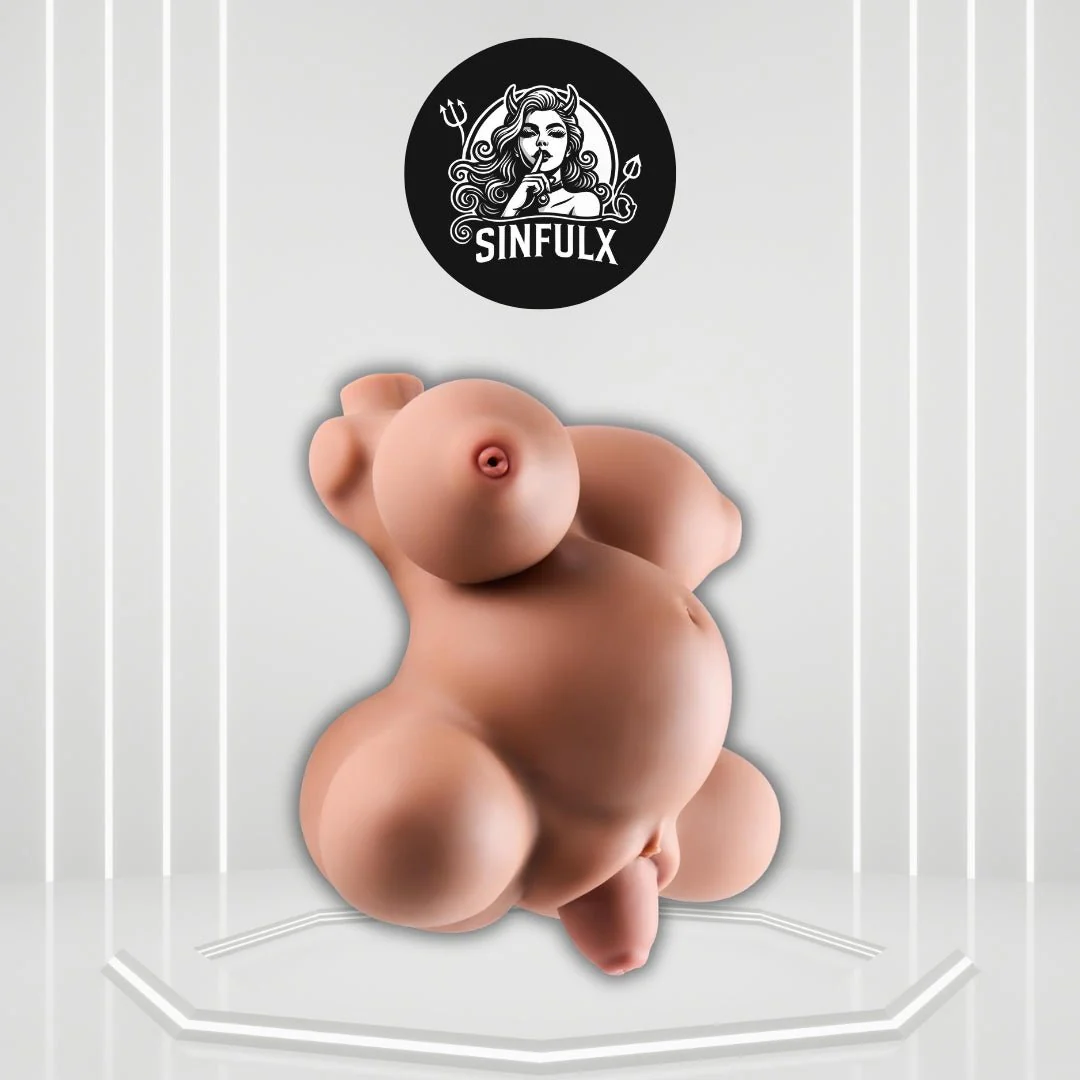 NoctaBelly Brown 4-Hole TPE Prolapse Torso Sex Doll