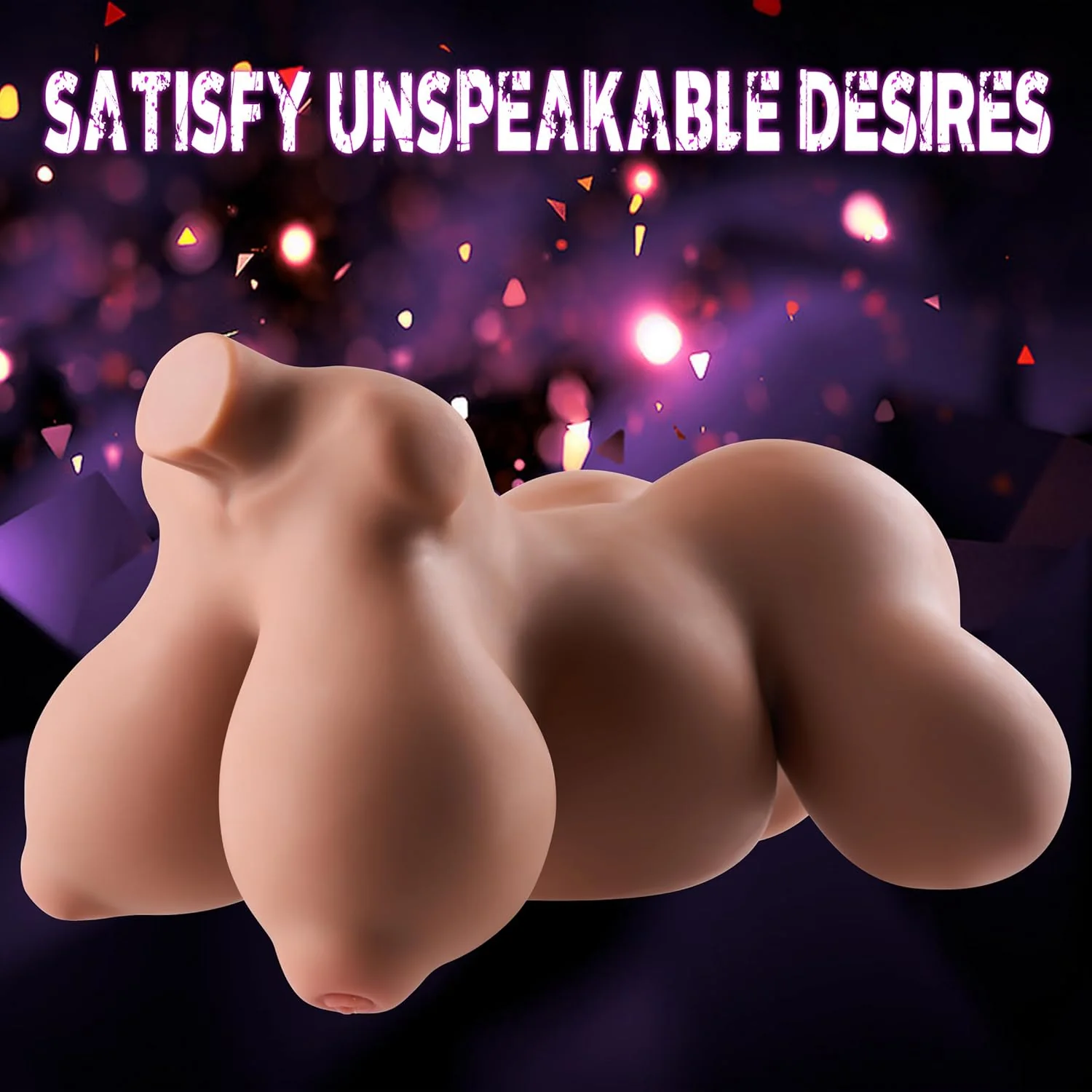 NoctaBelly Brown 4-Hole TPE Prolapse Torso Sex Doll - Image 5
