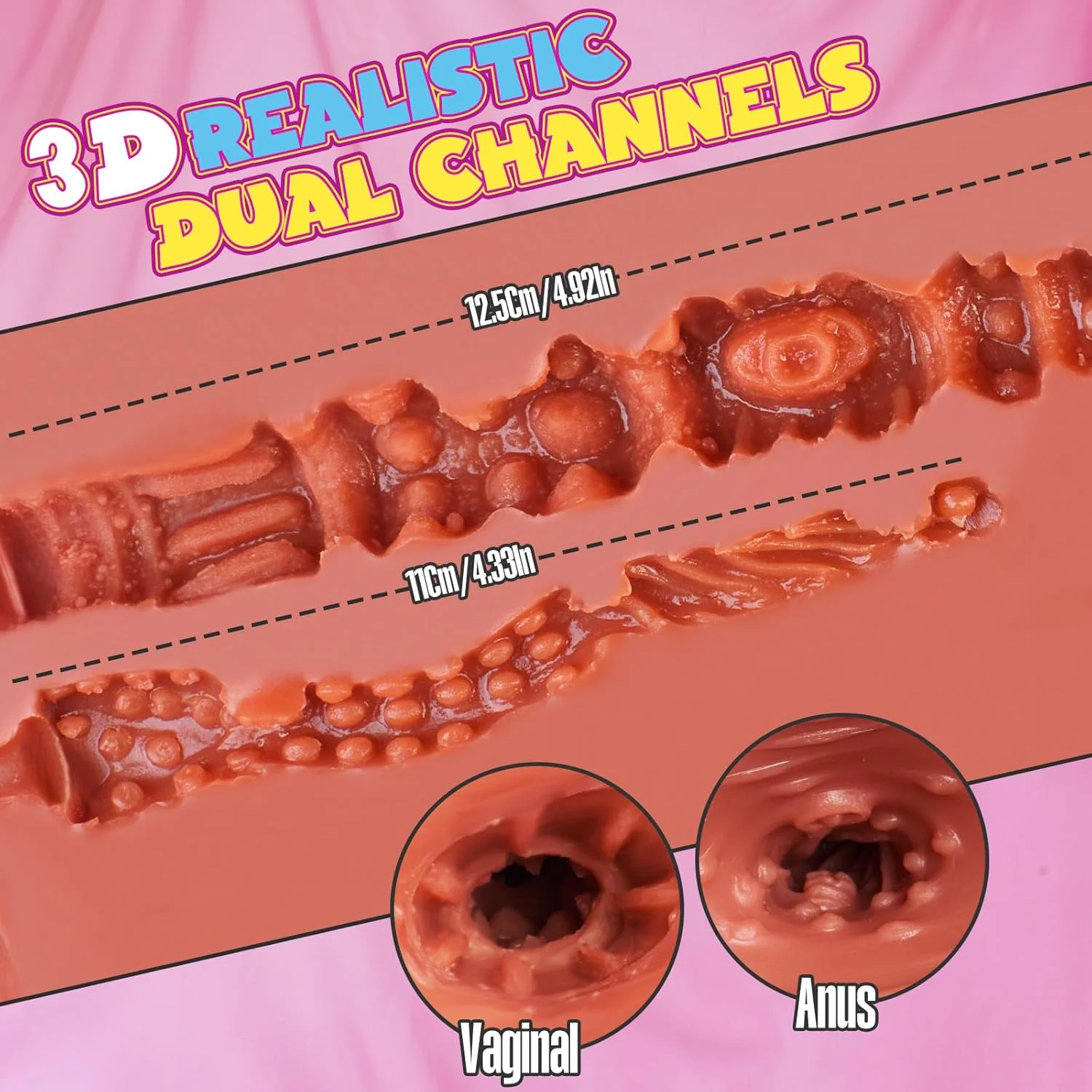 CurveyFlex 16LB Realistic Sex Doll Torso | Dual Channel Design - Image 5