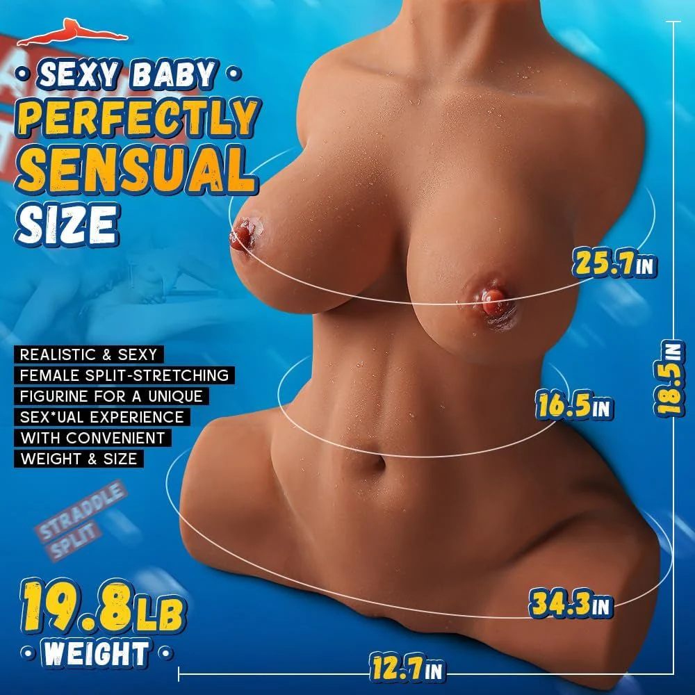 GoldenForm Realistic Torso Sex Doll 19.8LB - Image 3