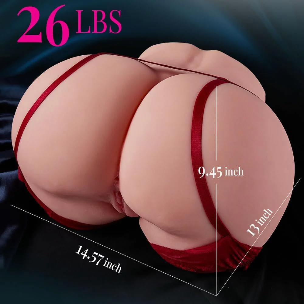 NyxoraMax 26lb Big Ass Sex Doll Torso TPE Dual Channel - Image 2