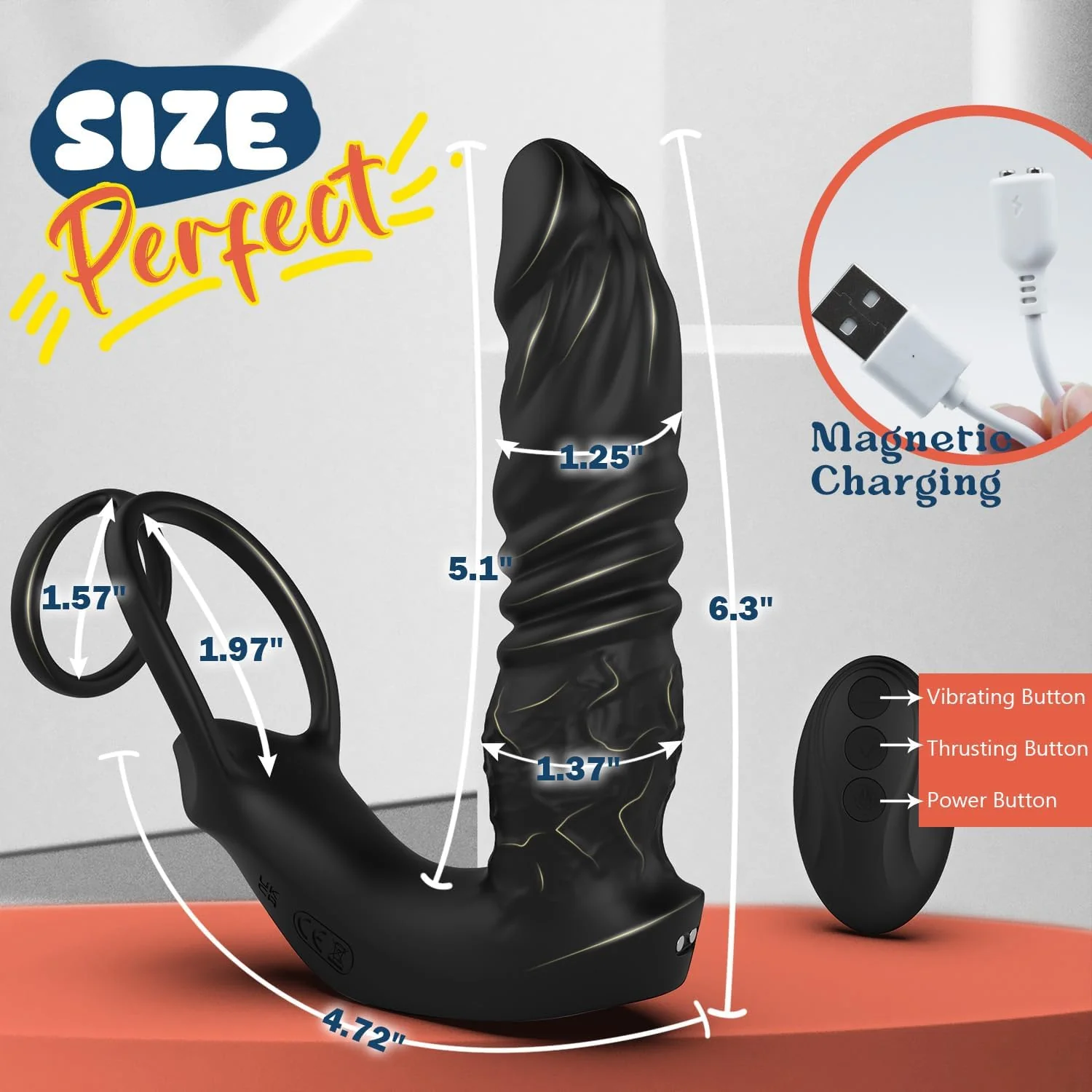 MaxThrust Thrusting Prostate Massager Cock Ring App Remote - Image 6
