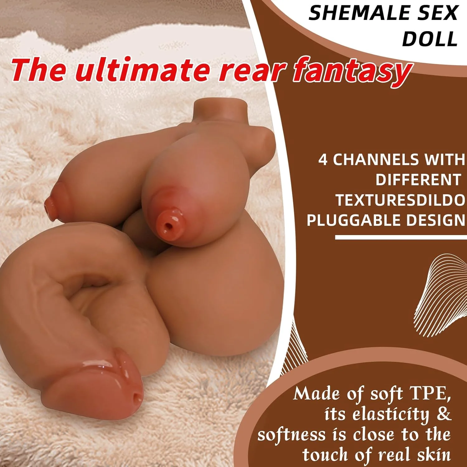 AuraliX 8.2lb Transgender Sex Doll 5-in-1 TPE - Image 2