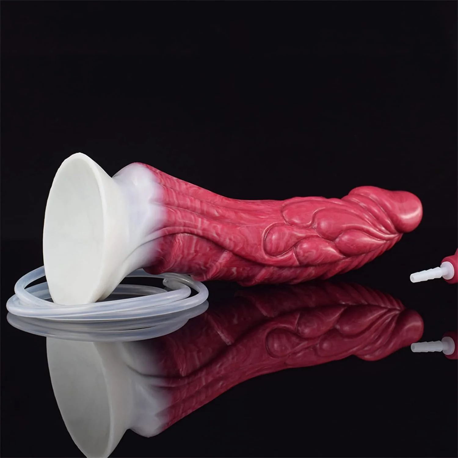 CrimsonJet 9” Squirting Silicone Dildo Suction Cup Waterproof - Image 4
