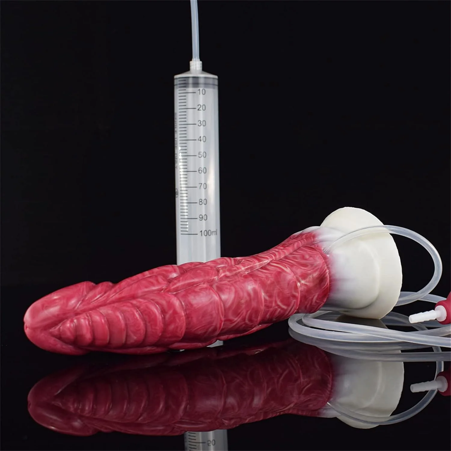 CrimsonJet 9” Squirting Silicone Dildo Suction Cup Waterproof - Image 6