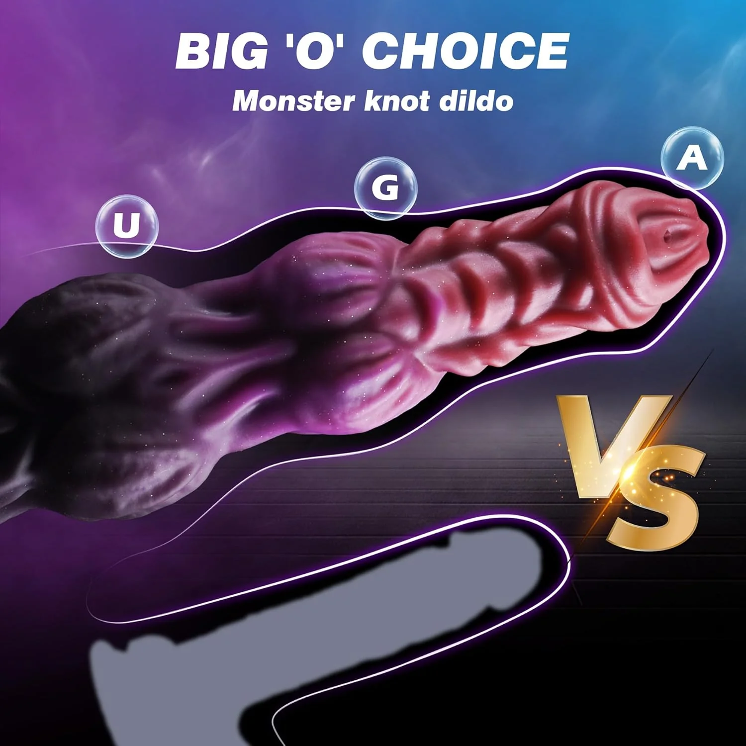 MythicJet 9.6” Squirting Knot Dildo Silicone Suction Cup - Image 4