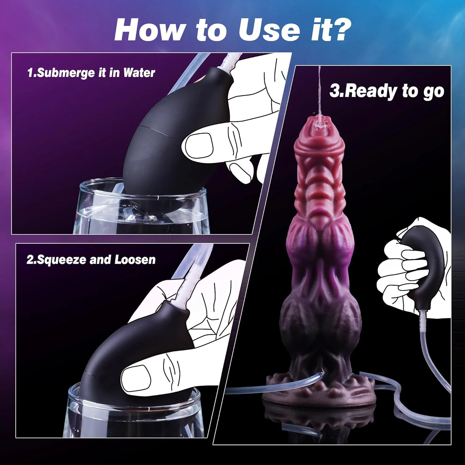 MythicJet 9.6” Squirting Knot Dildo Silicone Suction Cup - Image 7