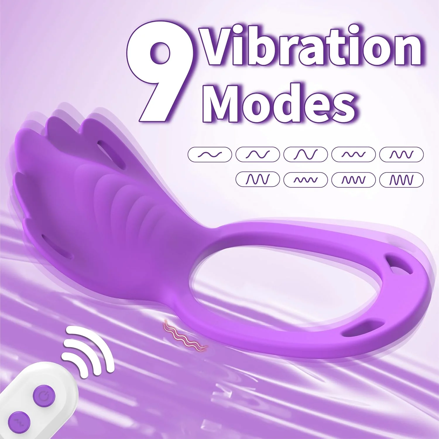 VioletLink Wearable Cock Ring Clit Stimulator App 9 Modes - Image 3
