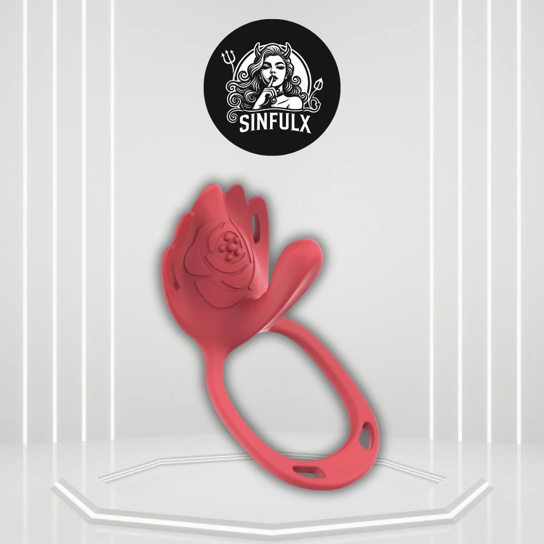 RougeFlex Wearable Cock Ring Clit Stimulator App 9 Modes