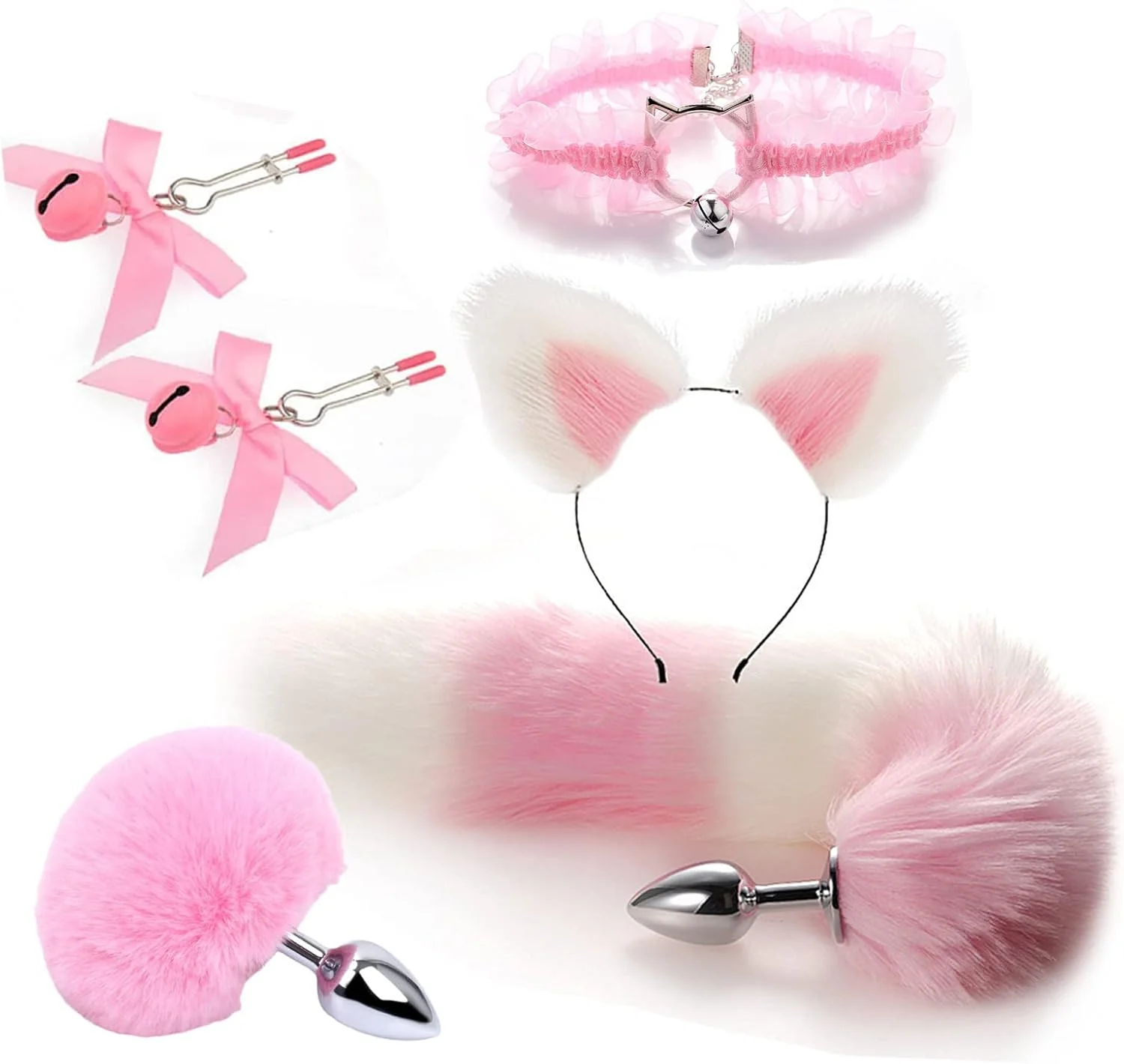 VelvetFang Fox Tail Anal Plug Set 6PC Cosplay Kit - Image 2