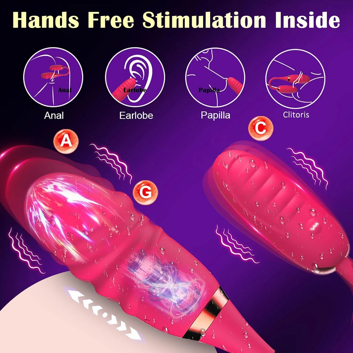 SyncWave App Remote G-Spot Vibrator Couples Toy 10 Modes - Image 4