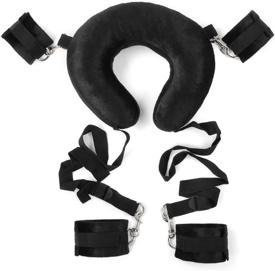 VelvetAnchor BDSM Sling with Neck Pillow & Cuffs