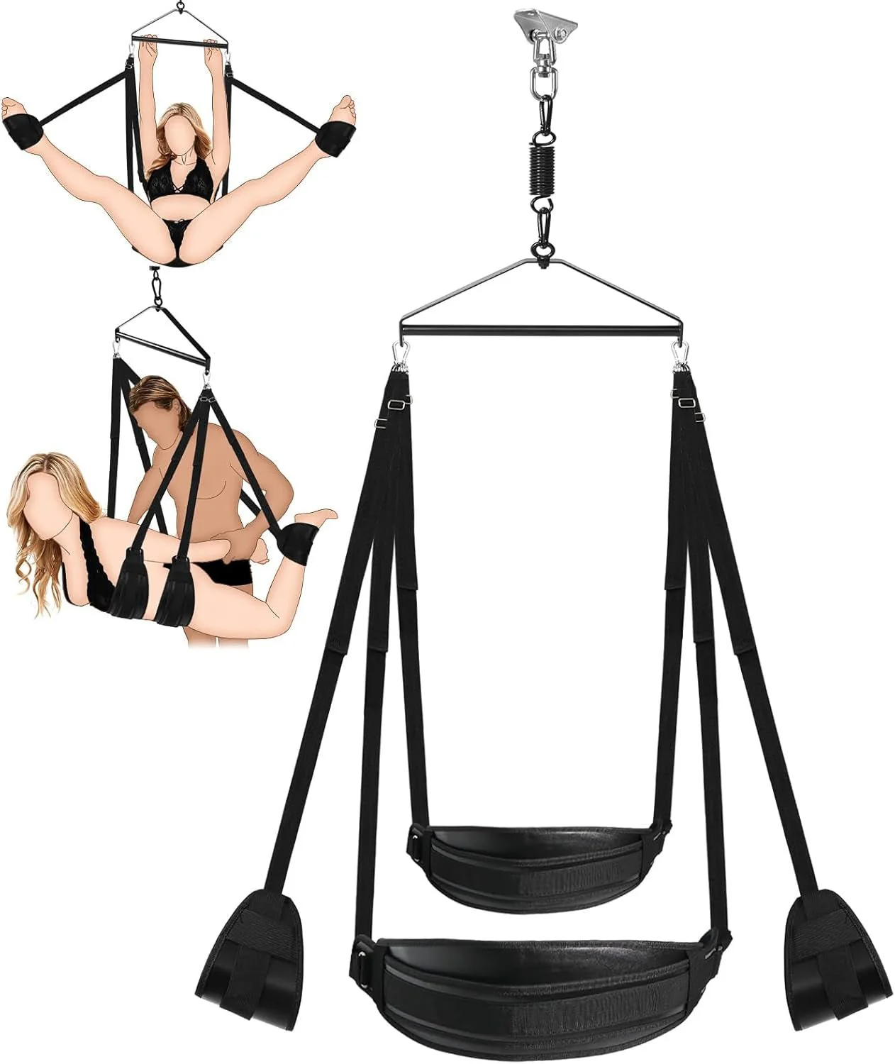 VortiqX 360° Spinning Ceiling Sex Swing 800lb