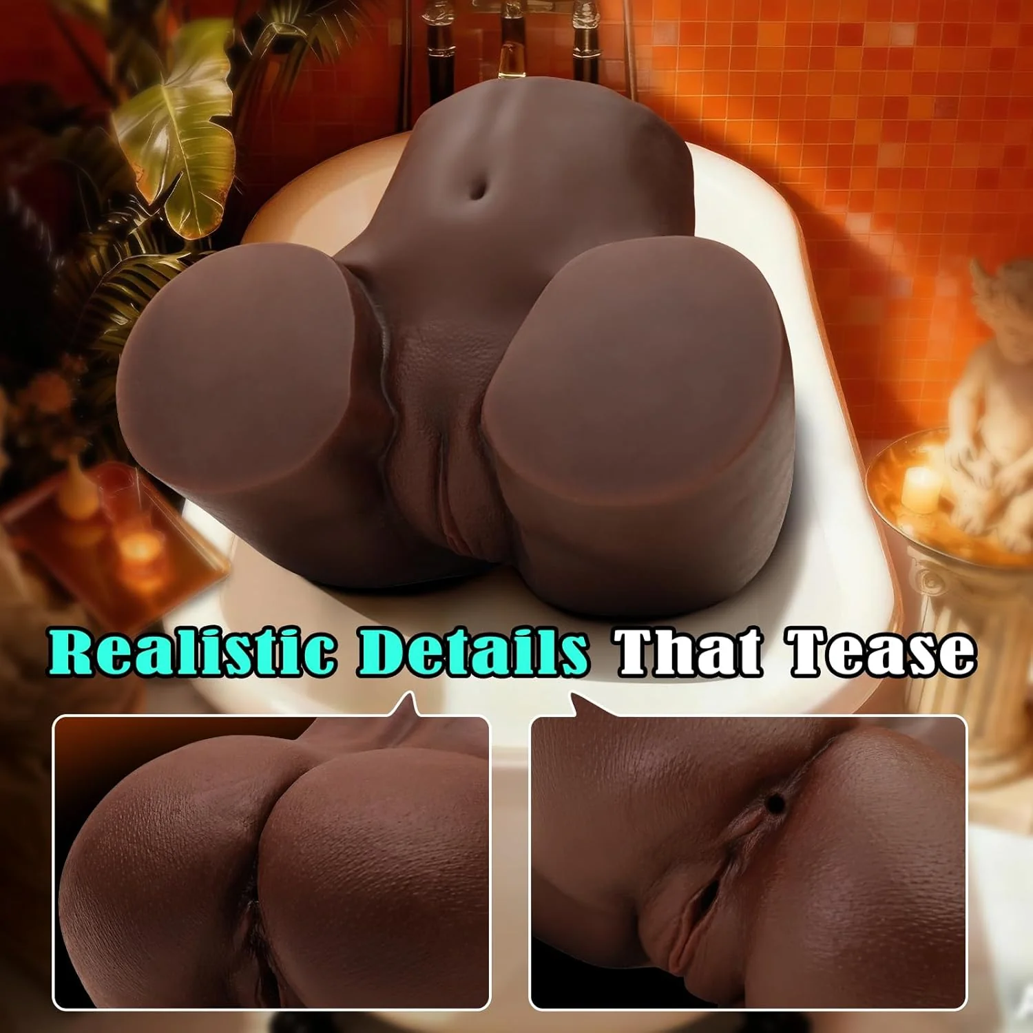 NoirCurve Ebony Sex Doll Torso Dual Channel TPE - Image 6