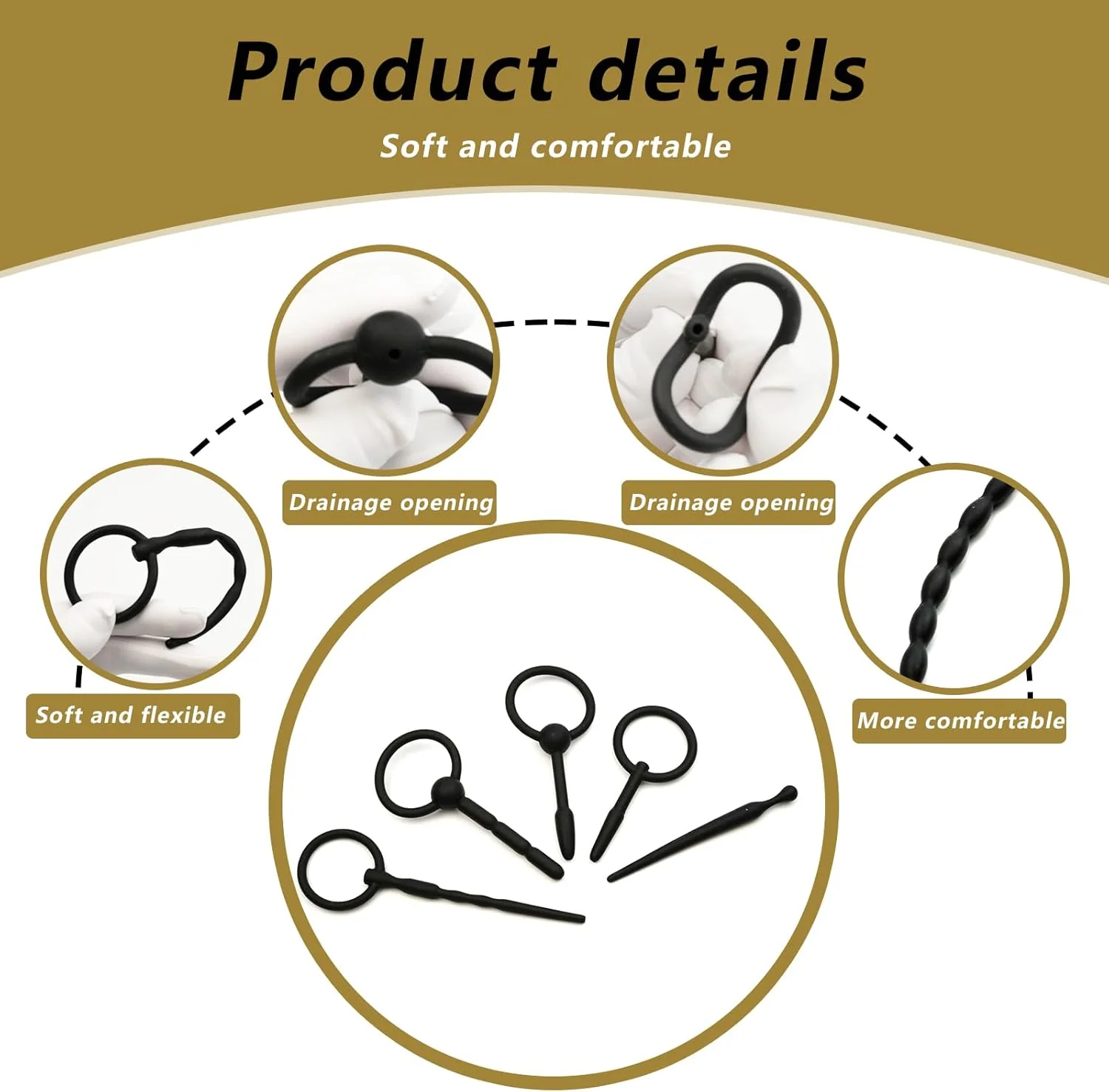 BlissBond Catheters & Sounds 8-Pcs Penis Plug Set - Image 2
