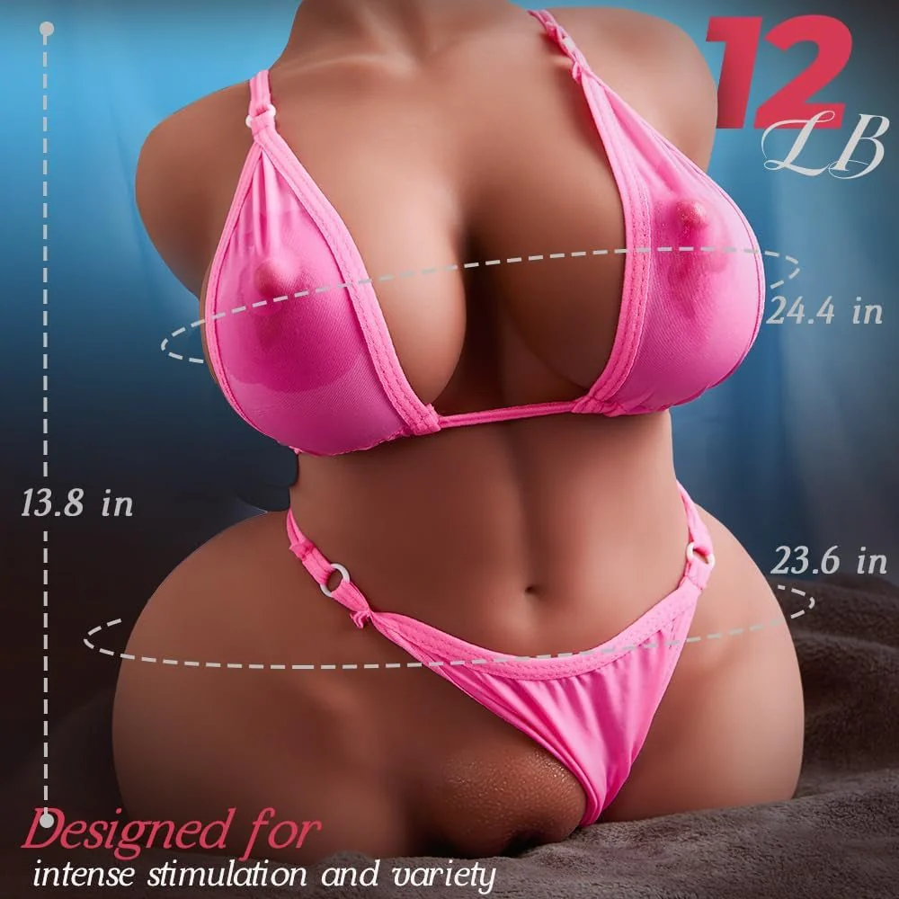 CurveMuse Brown Sex Doll Torso 3-in-1 Masturbator - Image 7
