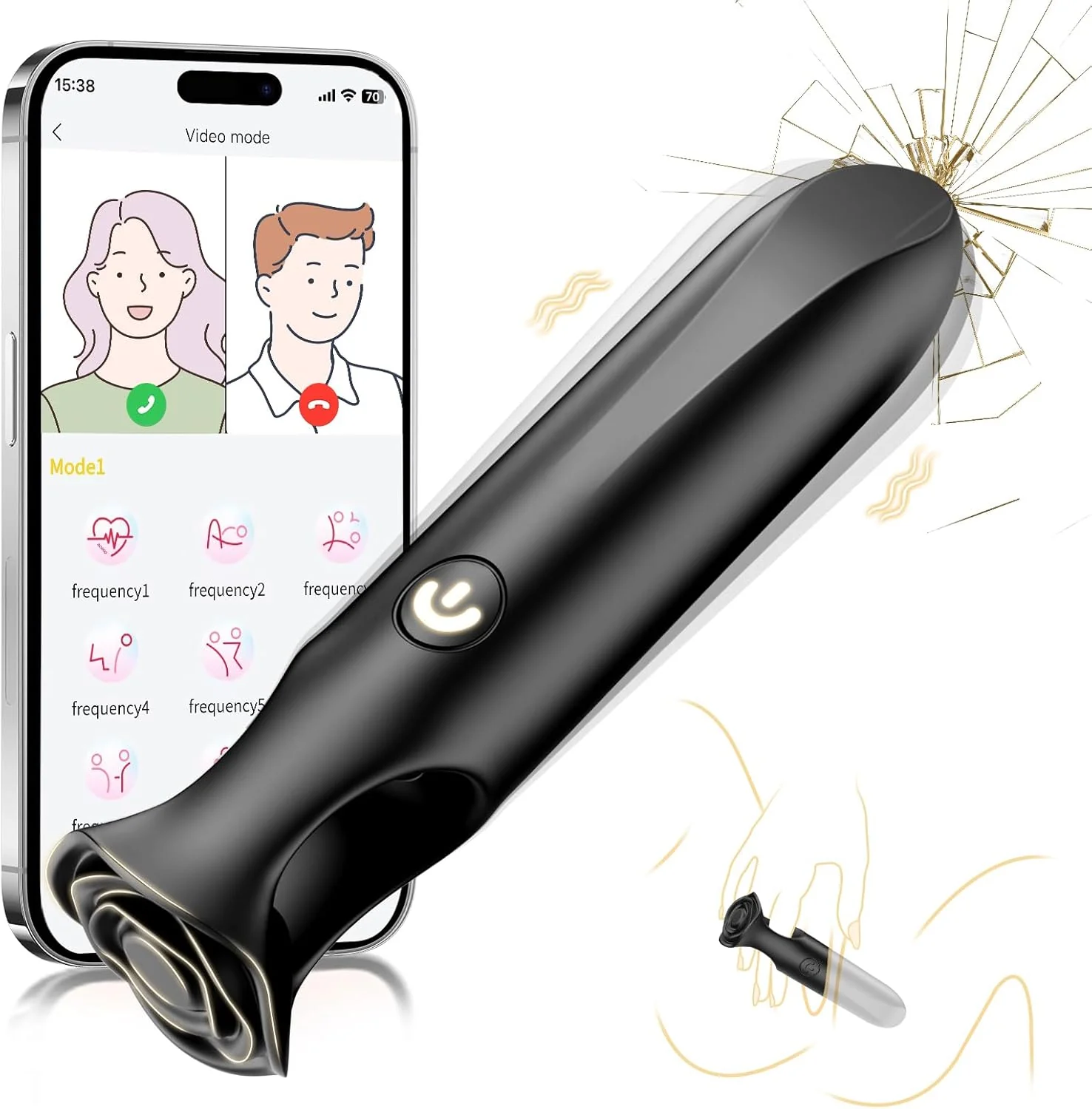 LipSync App Control Bullet Vibrator 9 Modes Waterproof Quiet