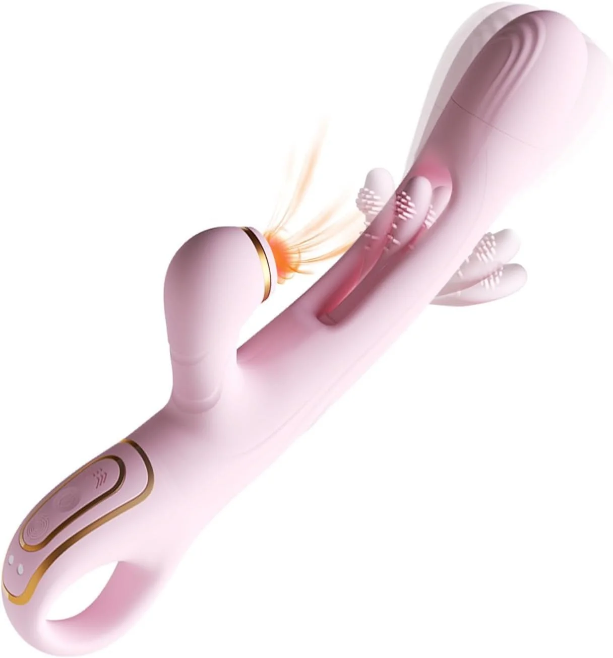 LuxeSuction Suction Rabbit Vibrator 3-in-1 Flapping 9 Modes - Image 2