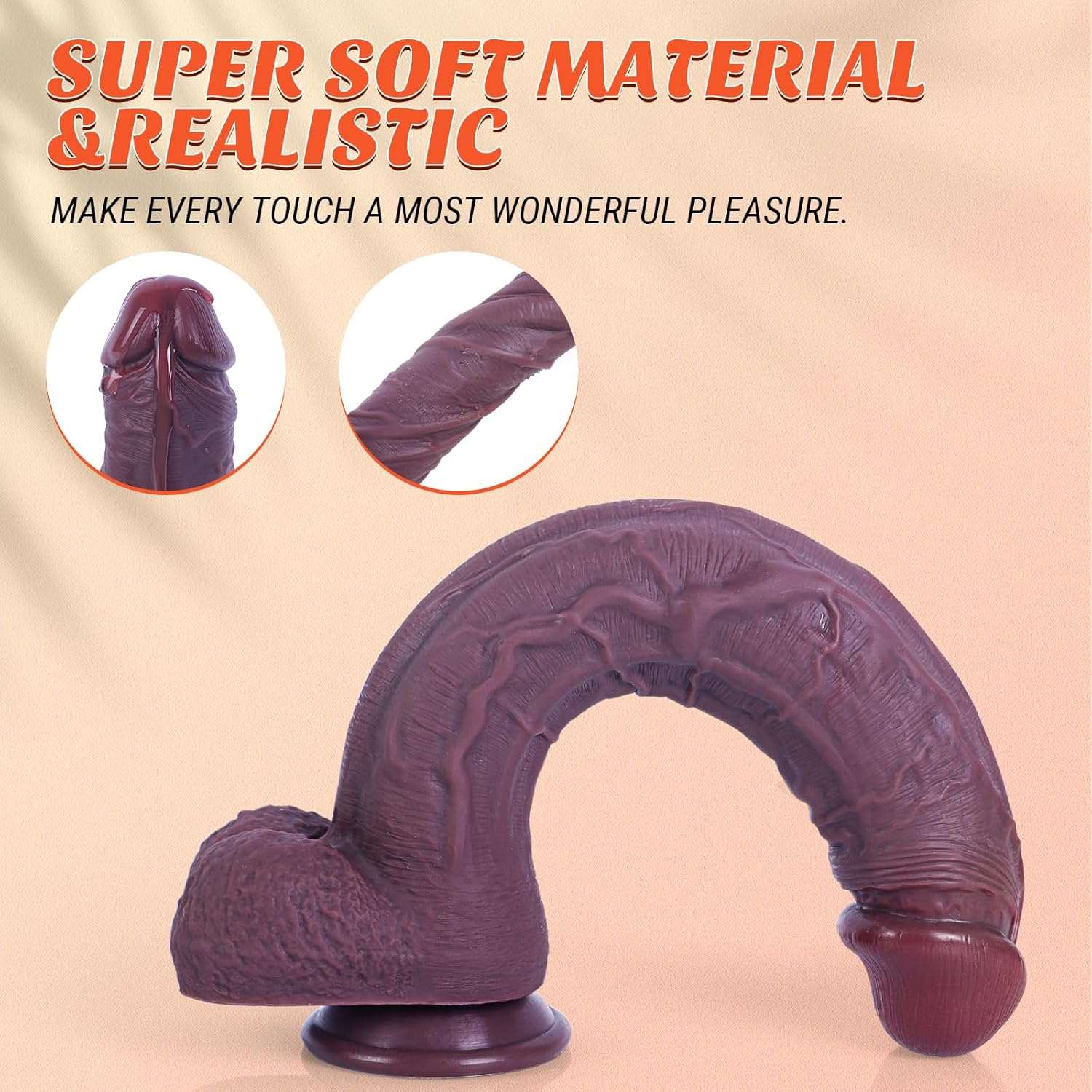 CoffeeBean 12" Huge Realistic Dildo - Image 2
