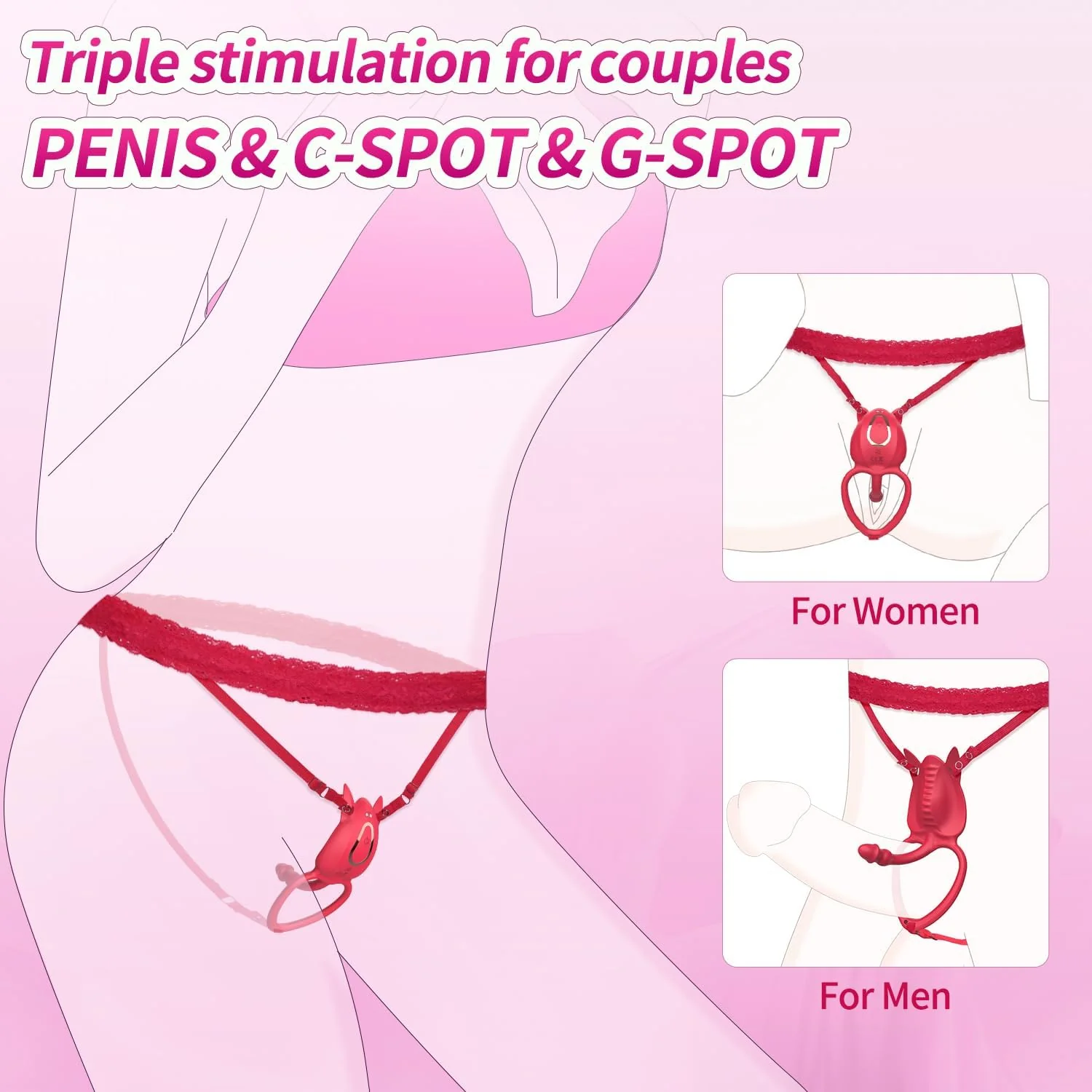 SyncFusion Wearable Cock Ring Clit Stimulator App 10 Modes - Image 3