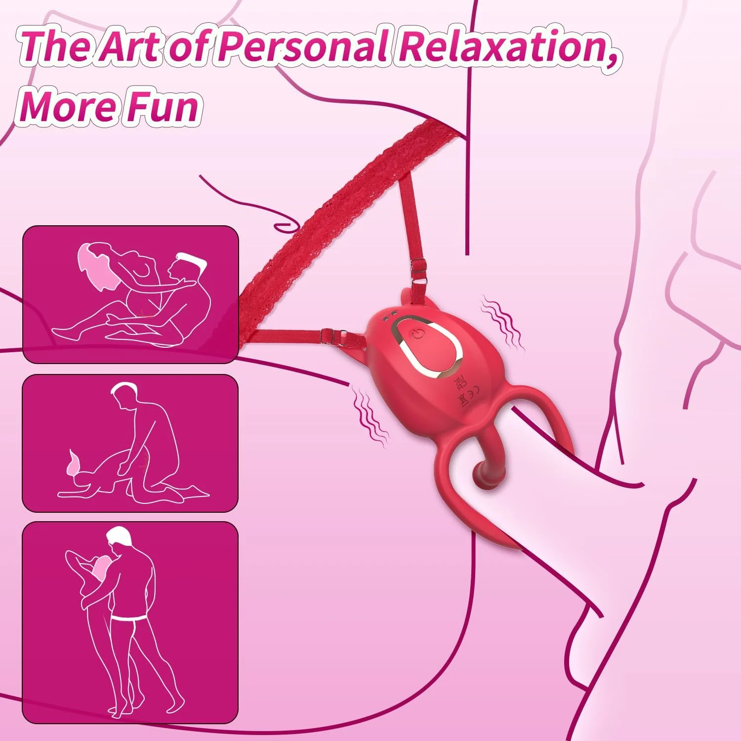 SyncFusion Wearable Cock Ring Clit Stimulator App 10 Modes - Image 4