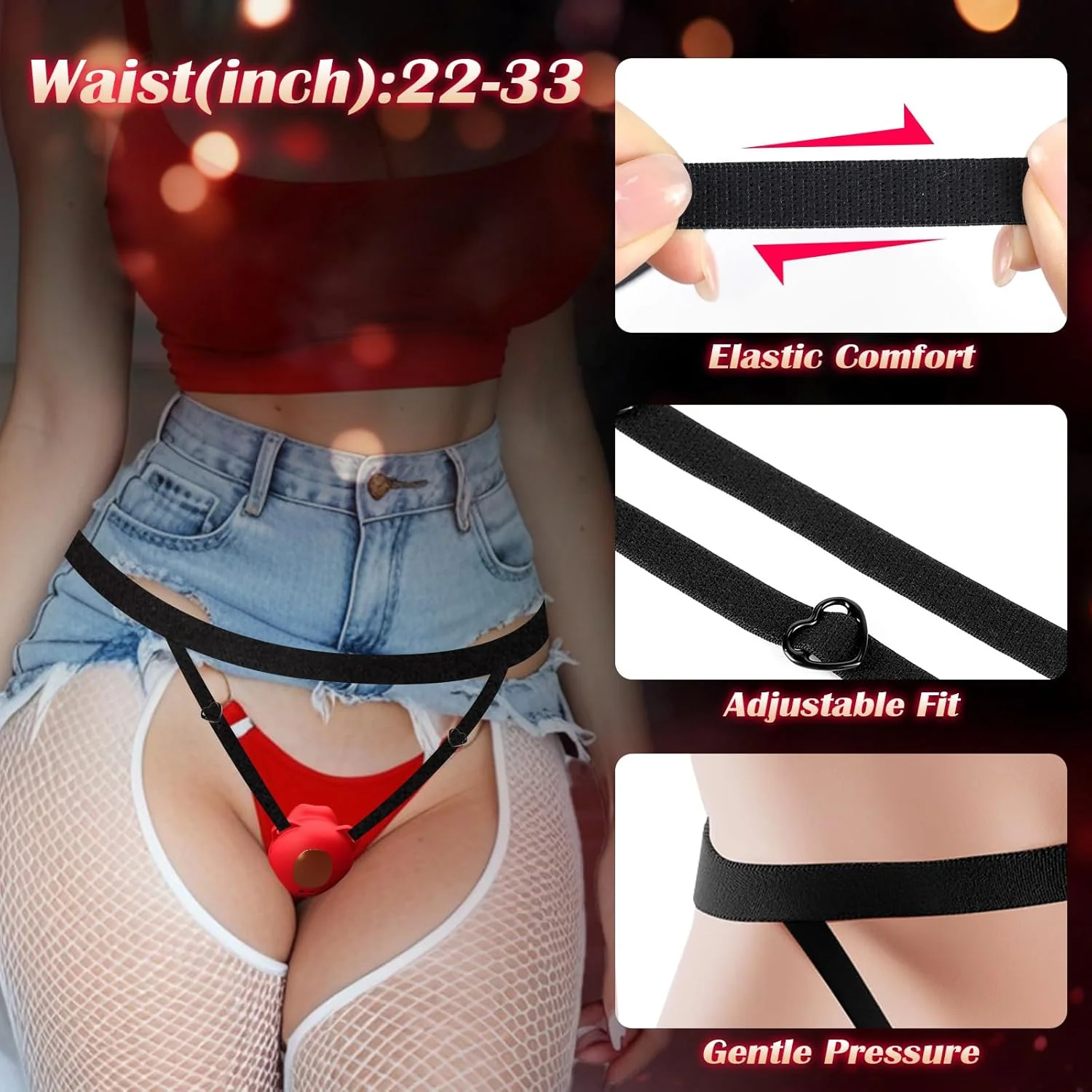 AeroPetal Clit Sucker Cock Ring App Remote 7 Modes Wearable - Image 9