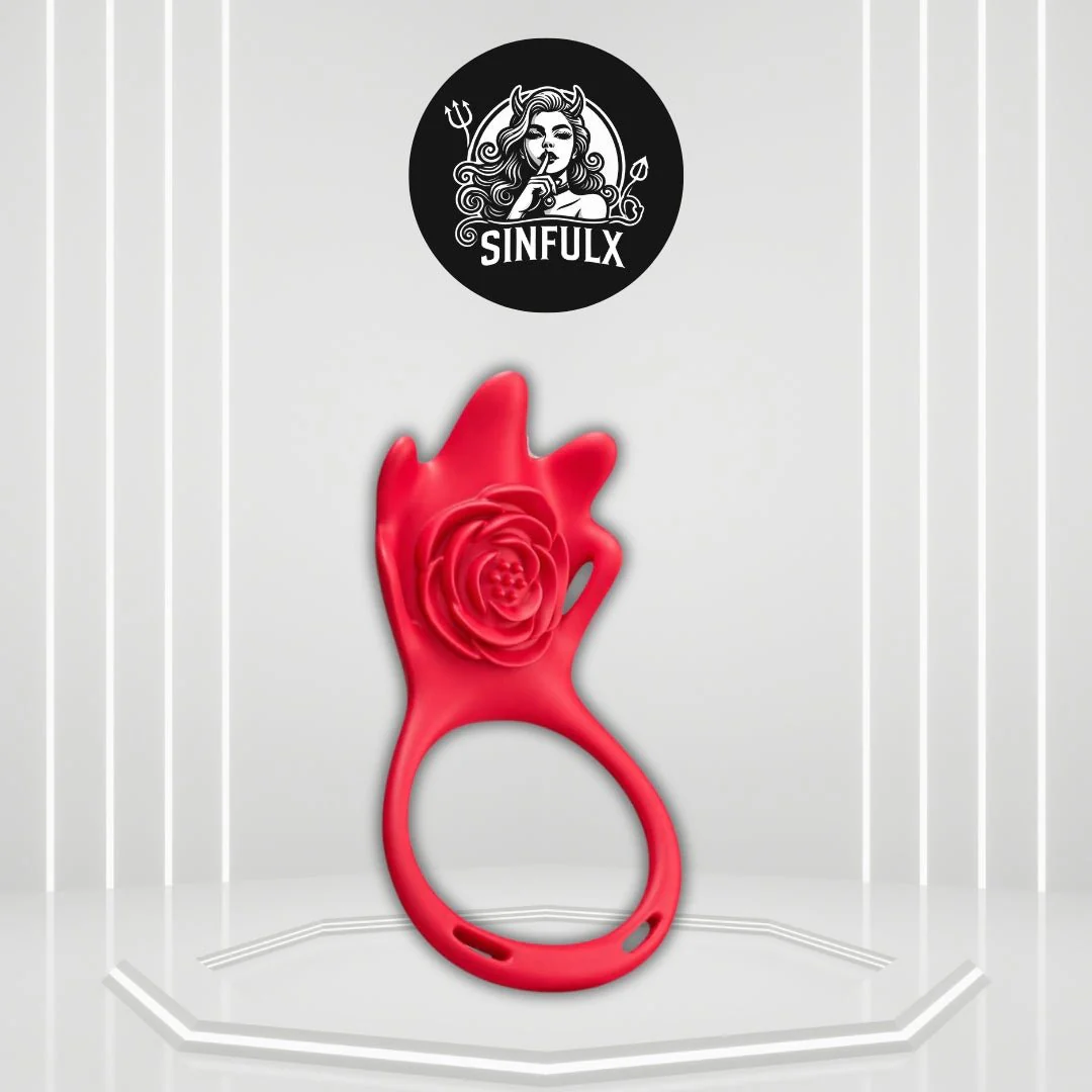 PetalDrive Rose Cock Ring Clit Stimulator App Control
