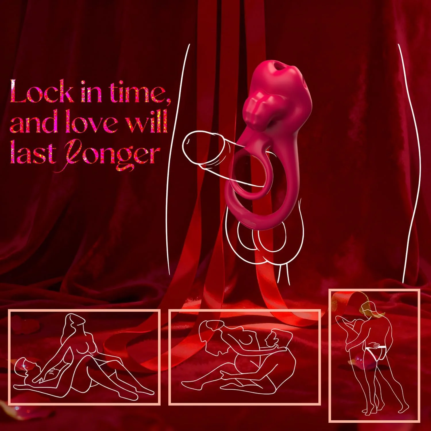 CrimsonSwitch Convertible Cock Ring Clit Stimulator App Control - Image 7