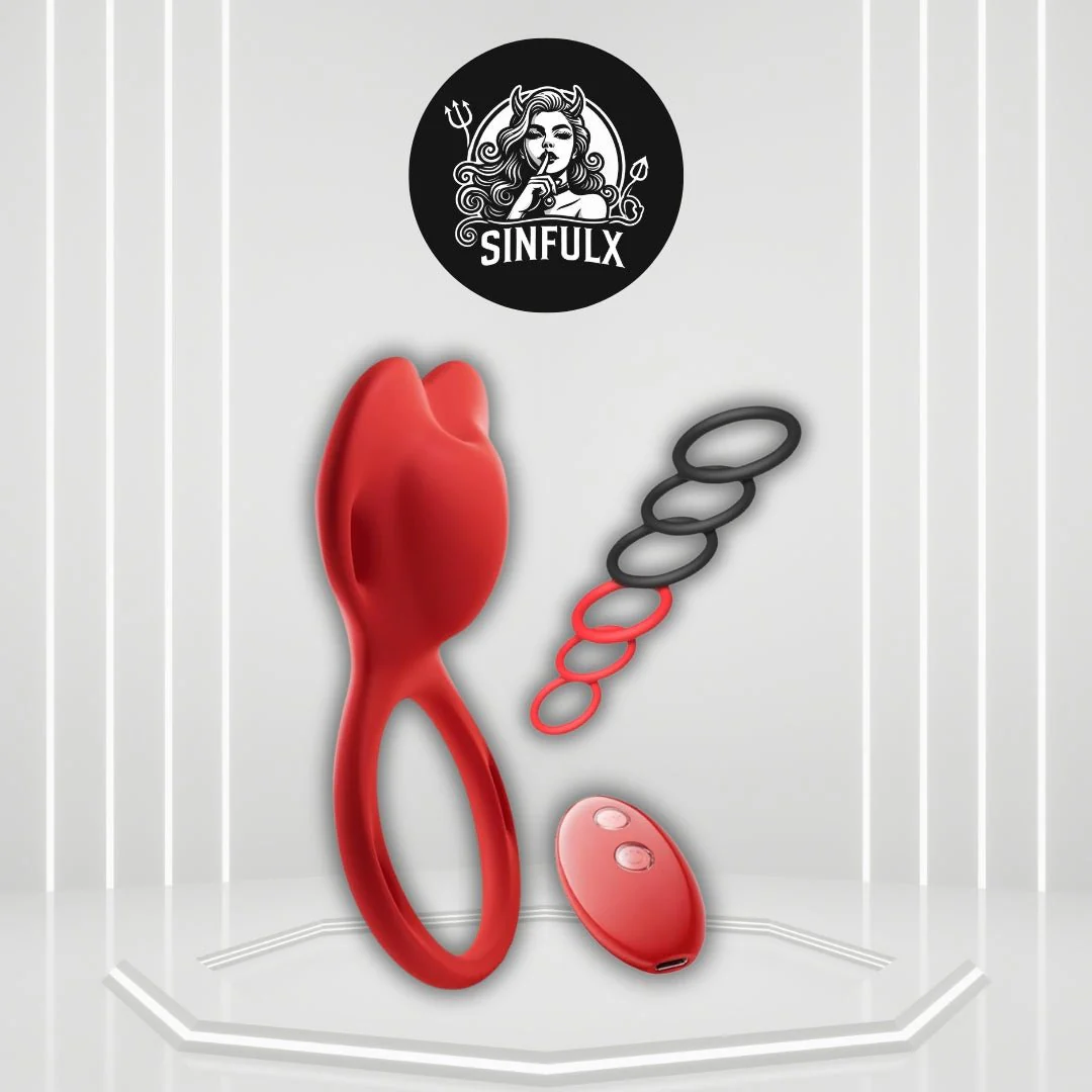 SilkLink Wearable Cock Ring Clit Stimulator Remote 10 Modes