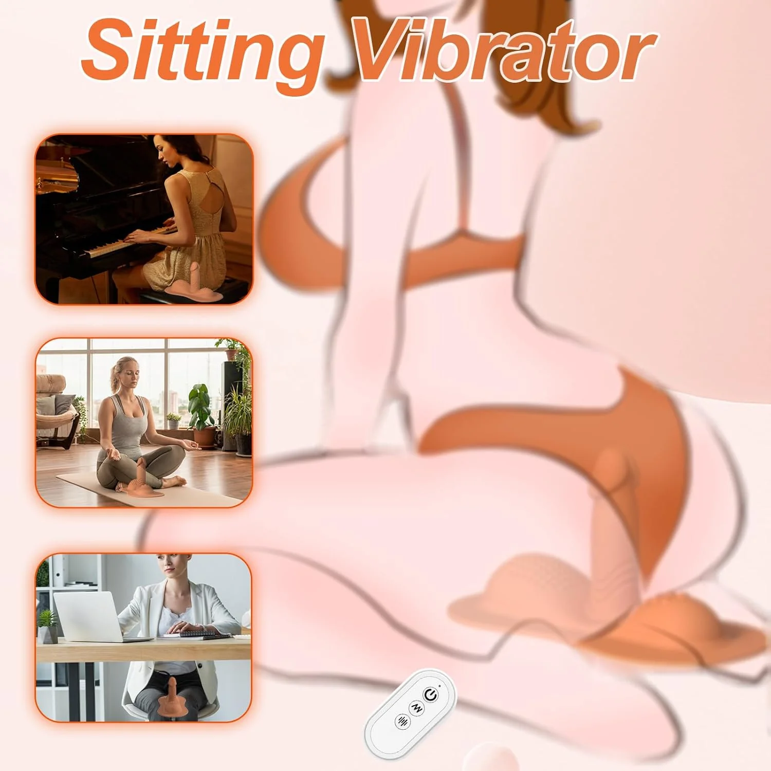 CowBoy Sit & Ride Dildo Vibrator - Image 2