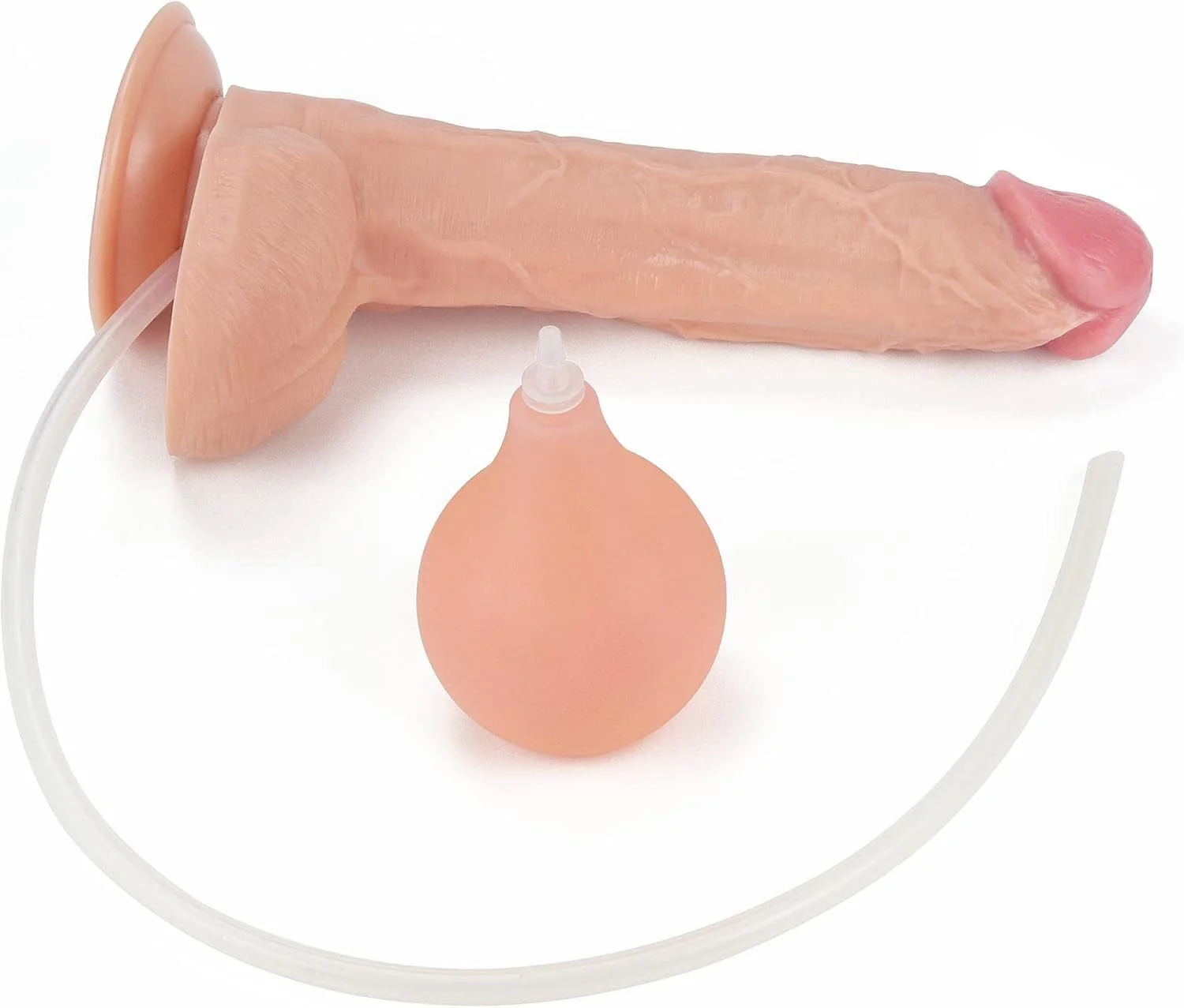 PowerJet 10” Squirting Dildo Enema Bulb Suction Cup - Image 2