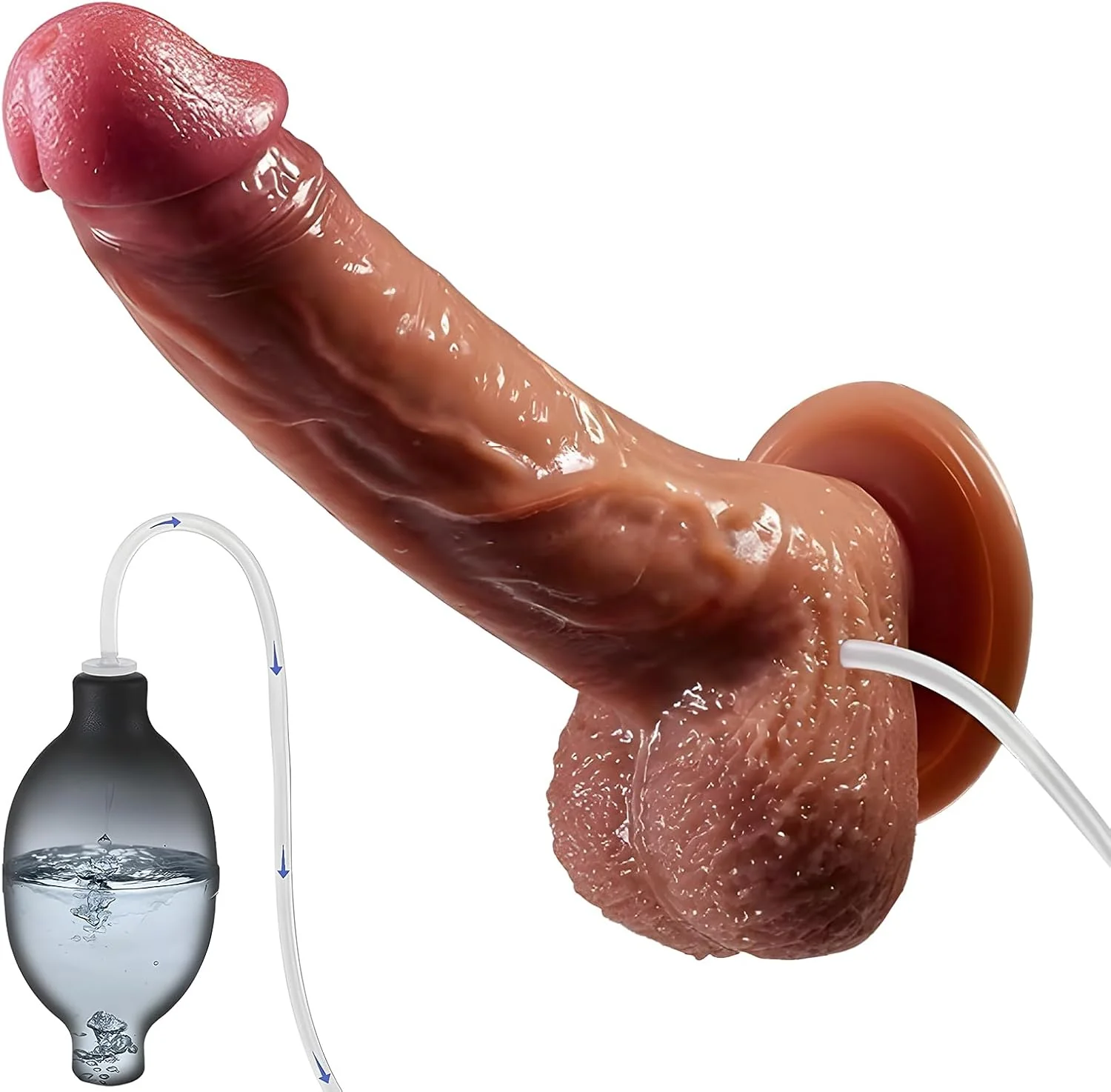 FluidCore 8.5” Squirting Silicone Dildo Suction Cup - Image 2