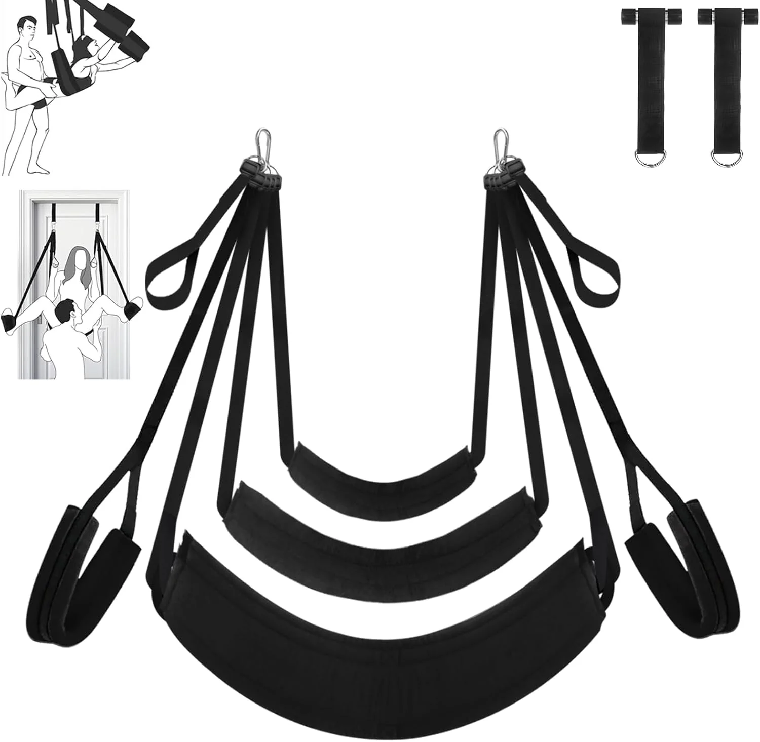 MidnightLift Door Sex Swing with Cushions & Straps