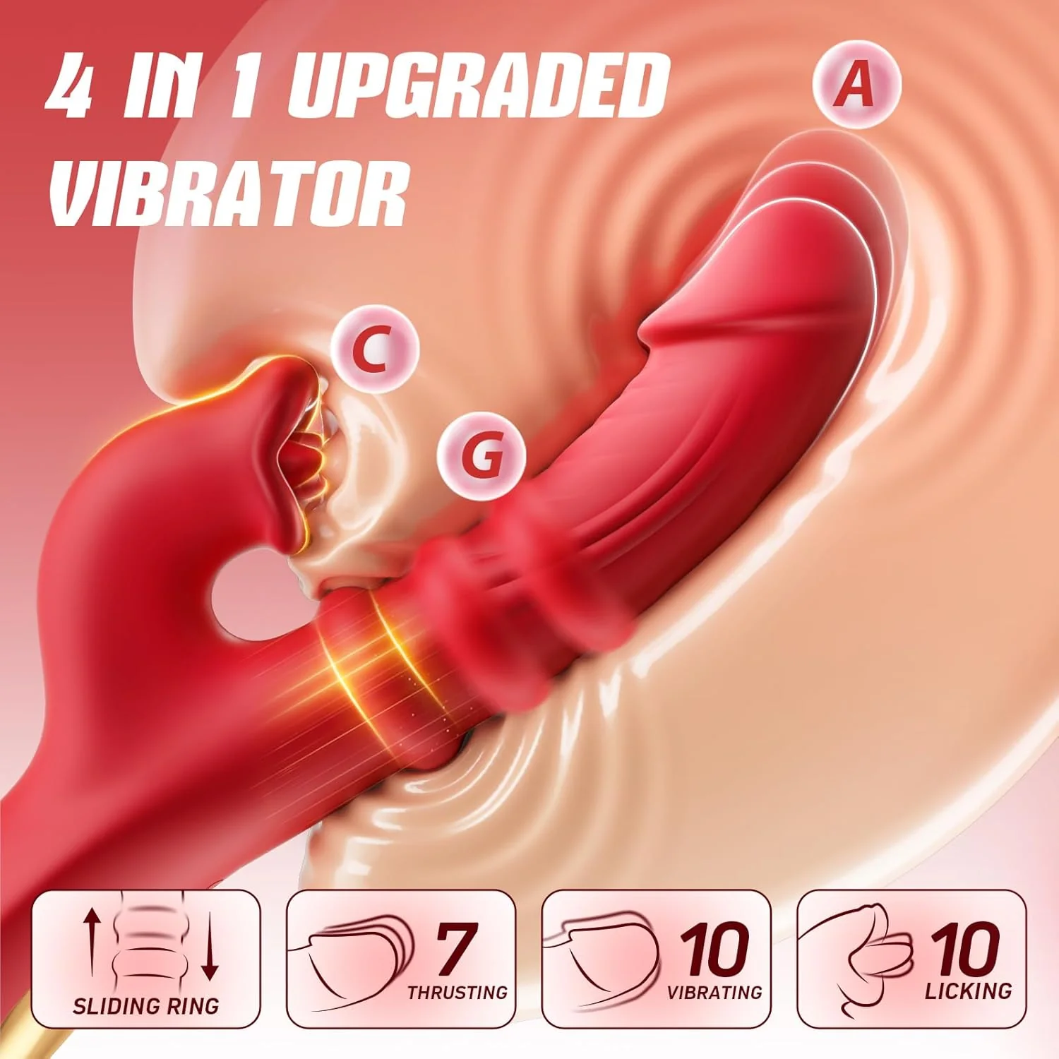 EclipsePulse Thrusting Dildo Vibrator Clit Stimulator - Image 2