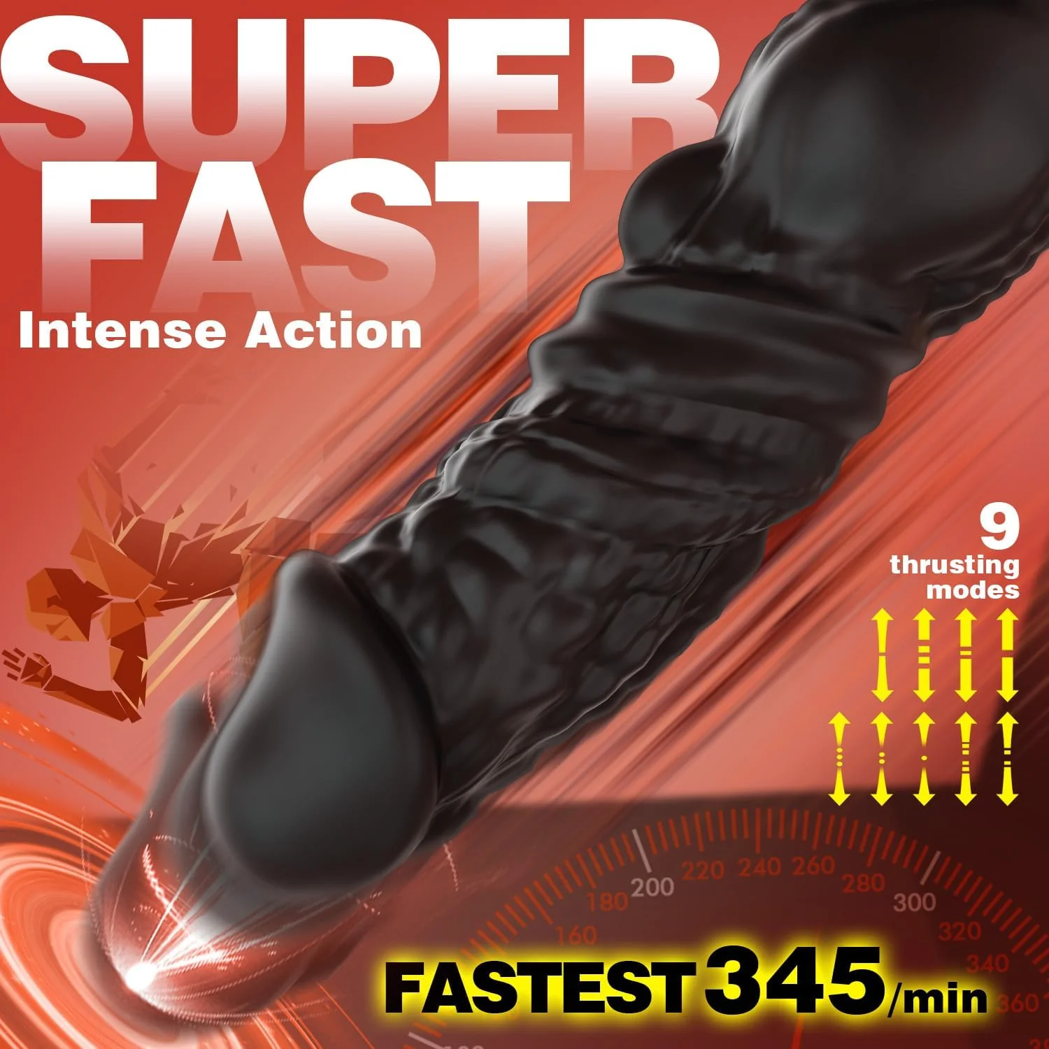 HyperThrust Thrusting Prostate Massager Cock Ring 9 Modes App Remote - Image 4