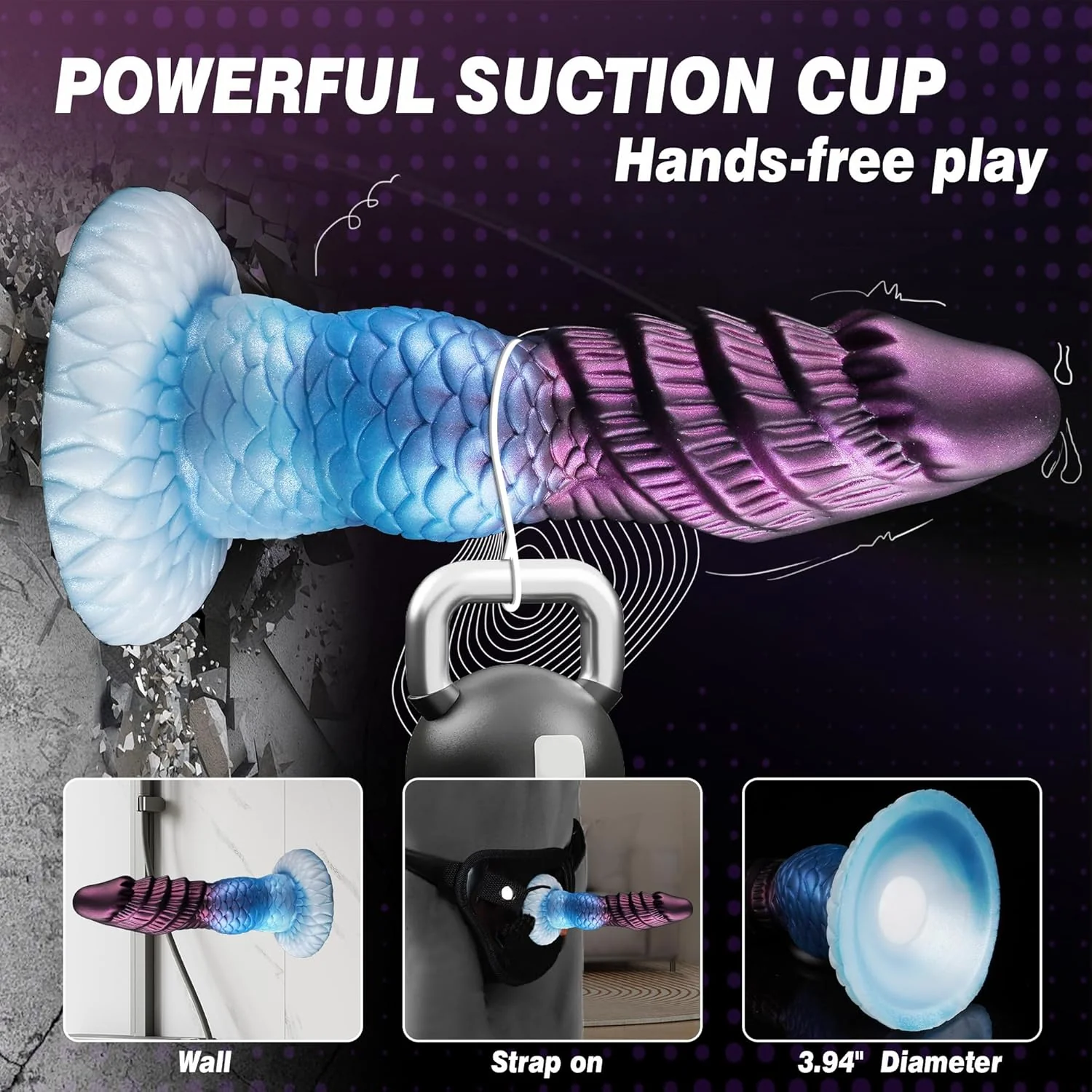 AeroKnot Inflatable Knot Dildo Adjustable Thick Suction Cup - Image 8