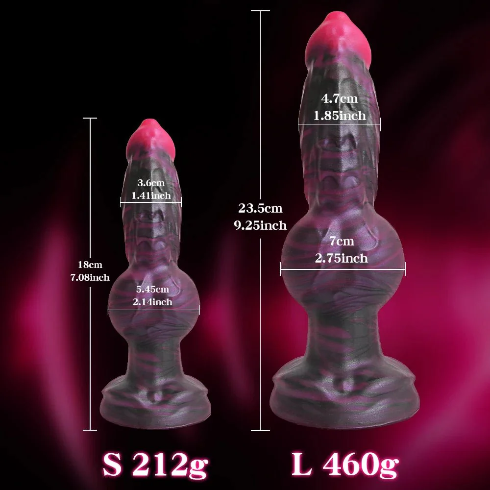 KnotFetish Dog Knot Silicone Dildo Plug - Image 6