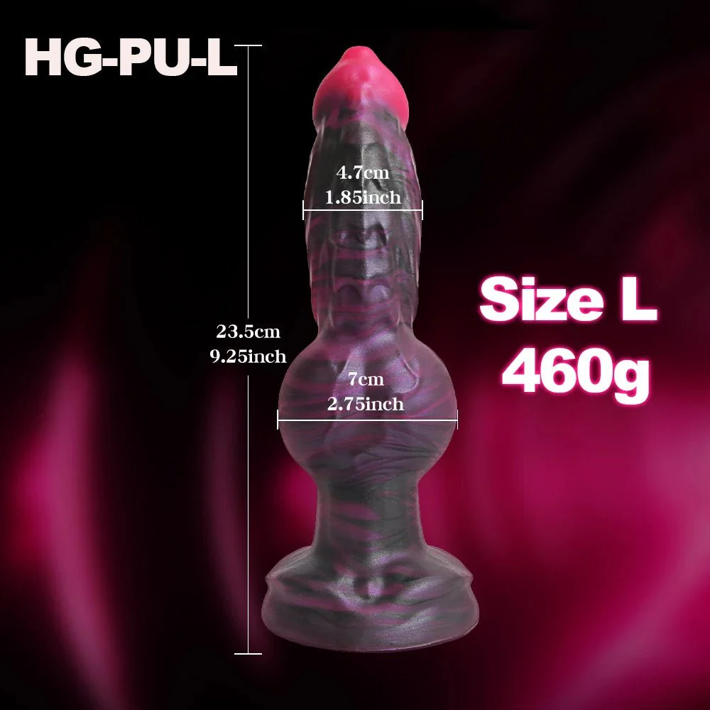 KnotFetish Dog Knot Silicone Dildo Plug - Image 8