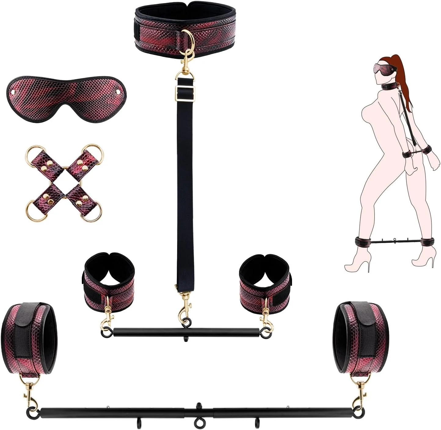 FlexLink Adjustable Leg Spreader Restraint Kit