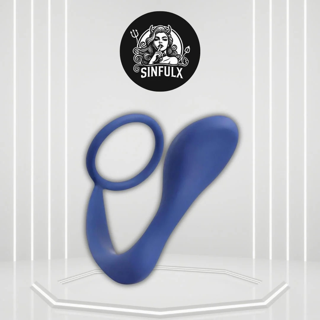 FlexLockX Prostate Massager Cock Ring Silicone Beginner Fit