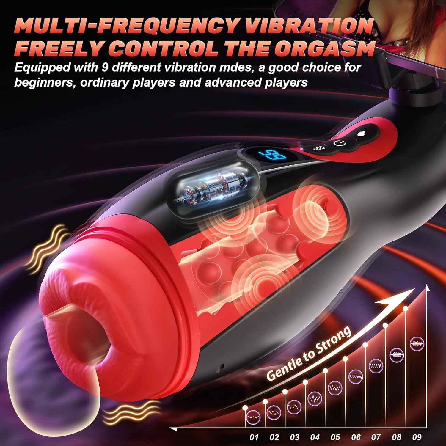 PulseDock APP Heating Male Masturbator with Suction & Vibration - Image 4