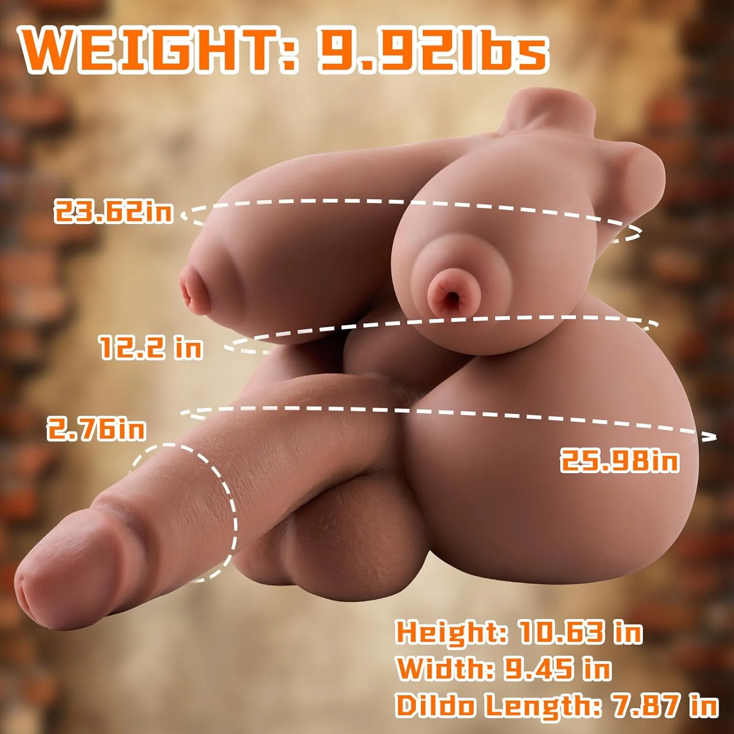 VyxenCore 5-in-1 Transgender Sex Doll Torso TPE - Image 2