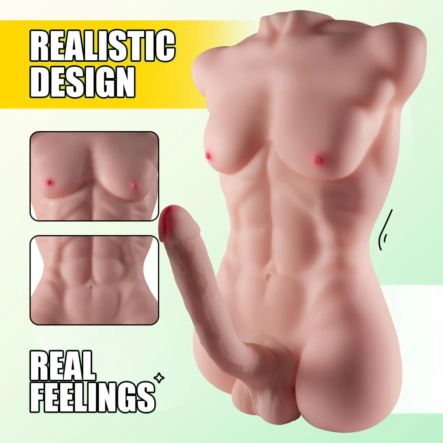 ApexForge Muscular Male Sex Doll Torso Flexible Dildo - Image 7