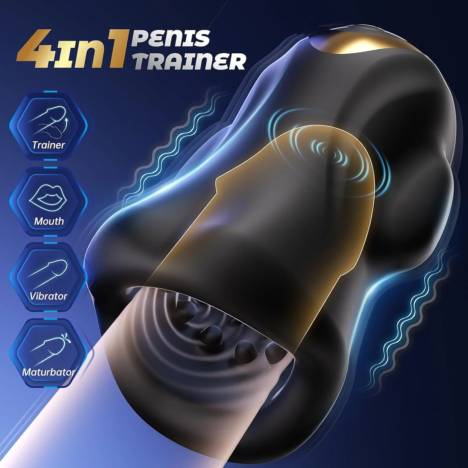 IntelliPulse AI 360° Male Masturbator 3 Motors 9 Modes - Image 3