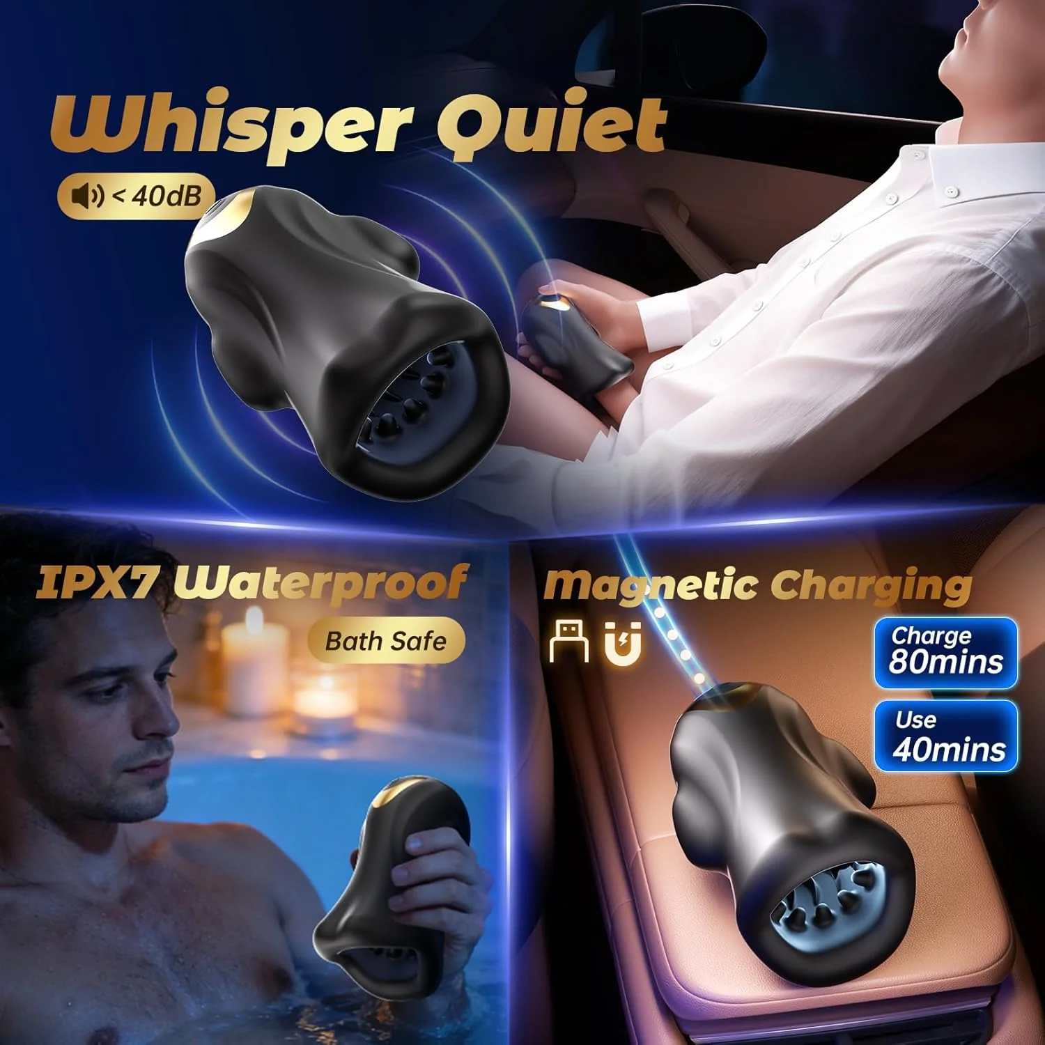 IntelliPulse AI 360° Male Masturbator 3 Motors 9 Modes - Image 9